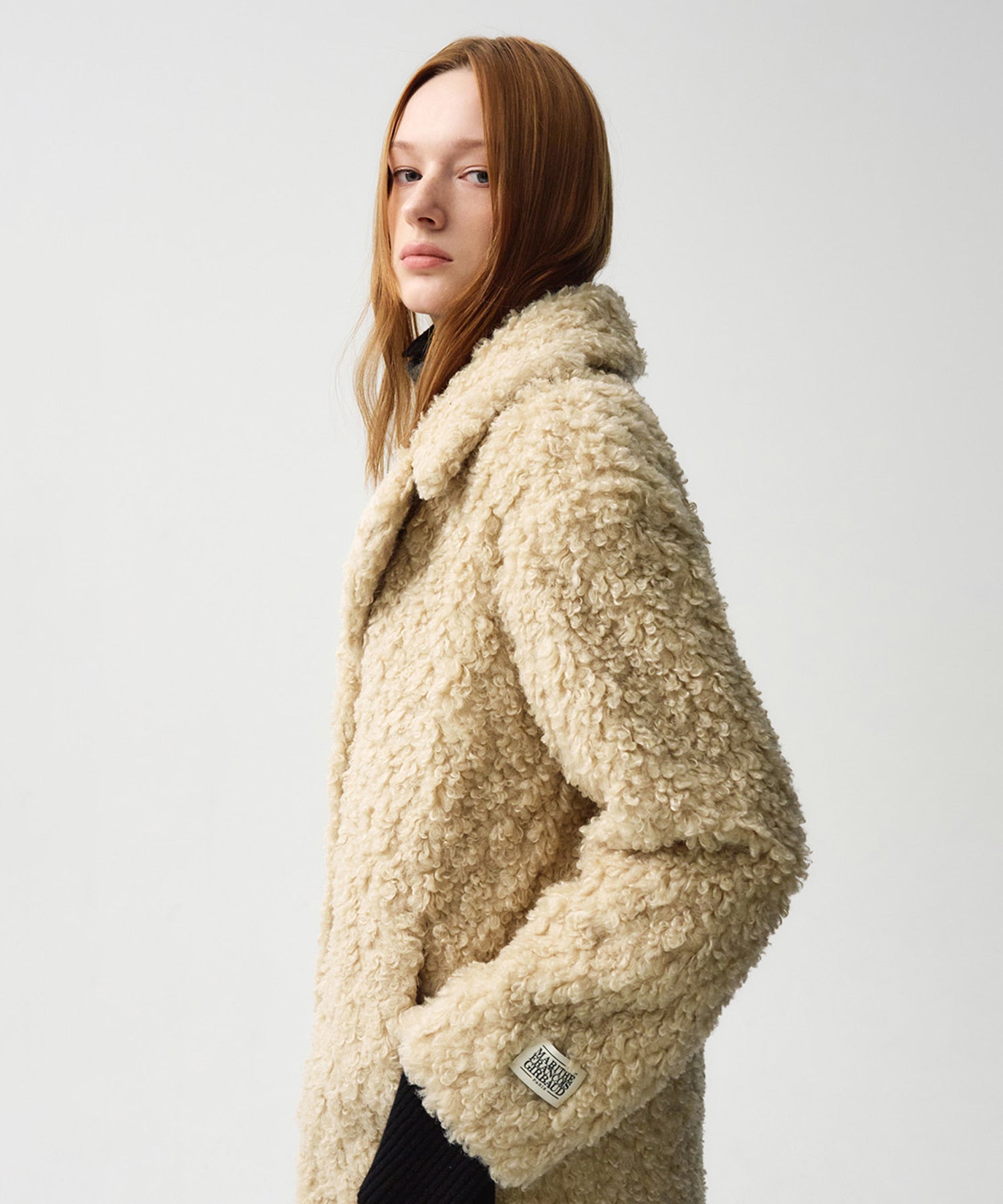 Marithe & Francois Girbaud - Nu Week Faux Fur Coat (Beige) product image 4 | TRAB K-Fashion Australia