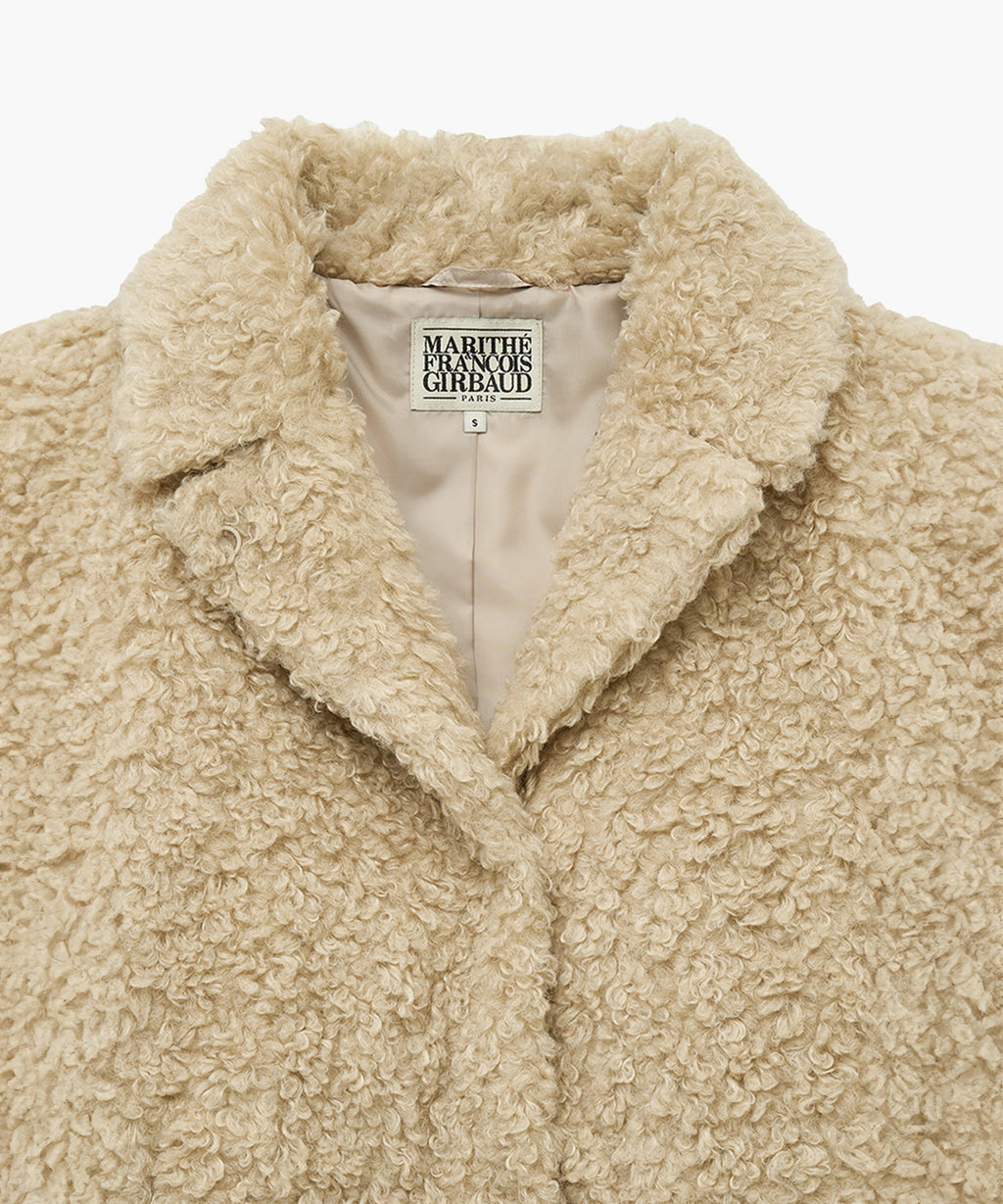 Marithe & Francois Girbaud - Nu Week Faux Fur Coat (Beige) product image 8 | TRAB K-Fashion Australia