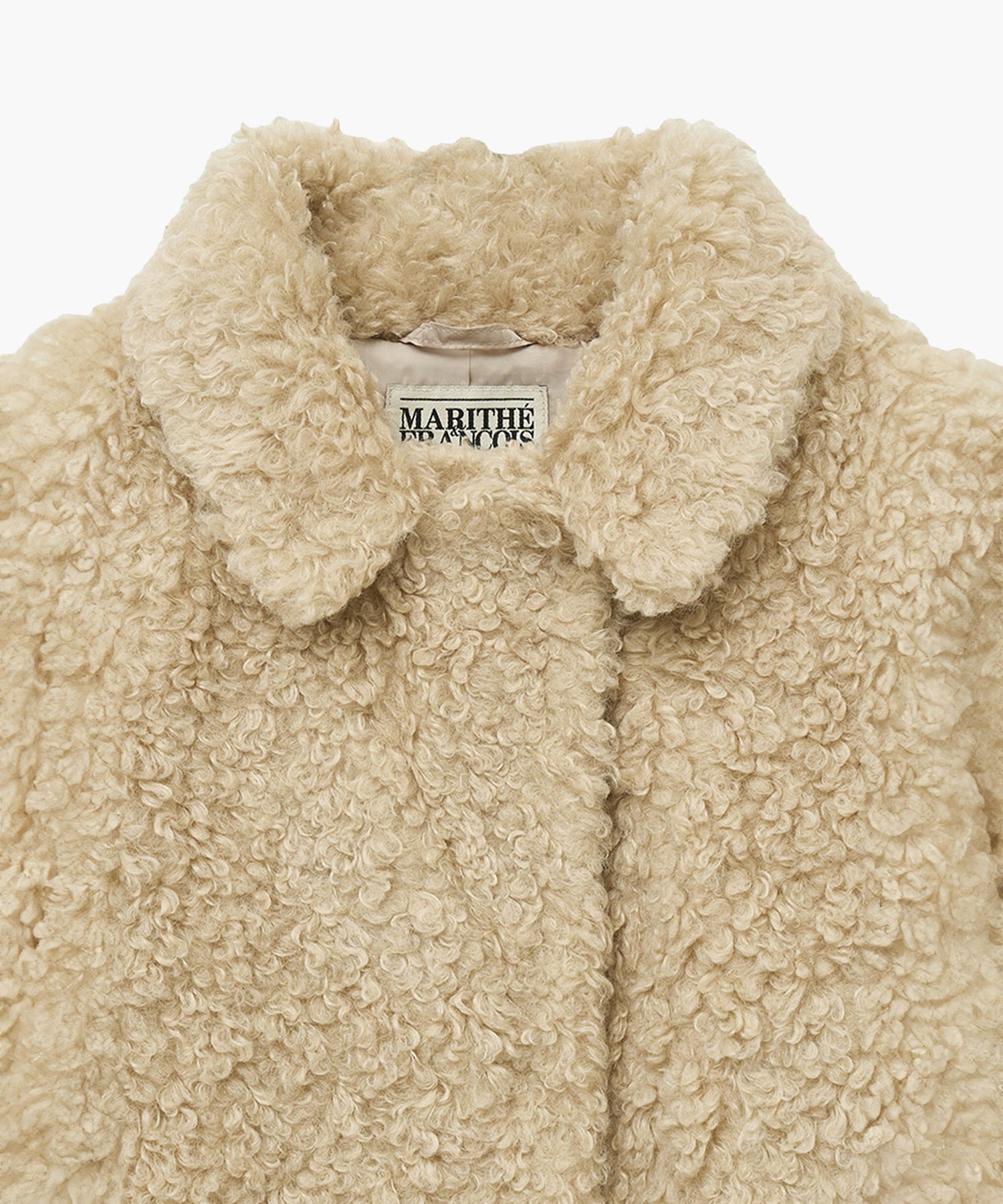 Marithe & Francois Girbaud - Nu Week Faux Fur Coat (Beige) product image 9 | TRAB K-Fashion Australia