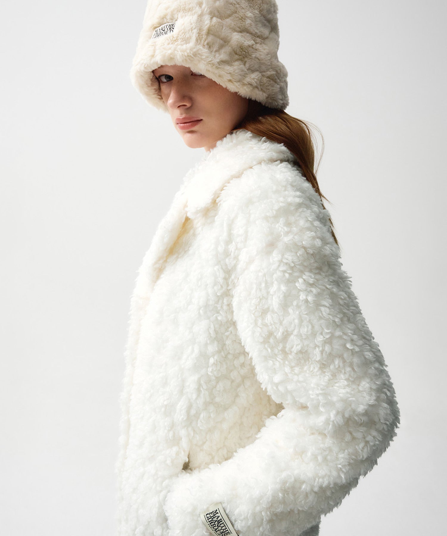 Marithe & Francois Girbaud - Nu Week Faux Fur Coat (Ivory) product image 5 | TRAB K-Fashion Australia