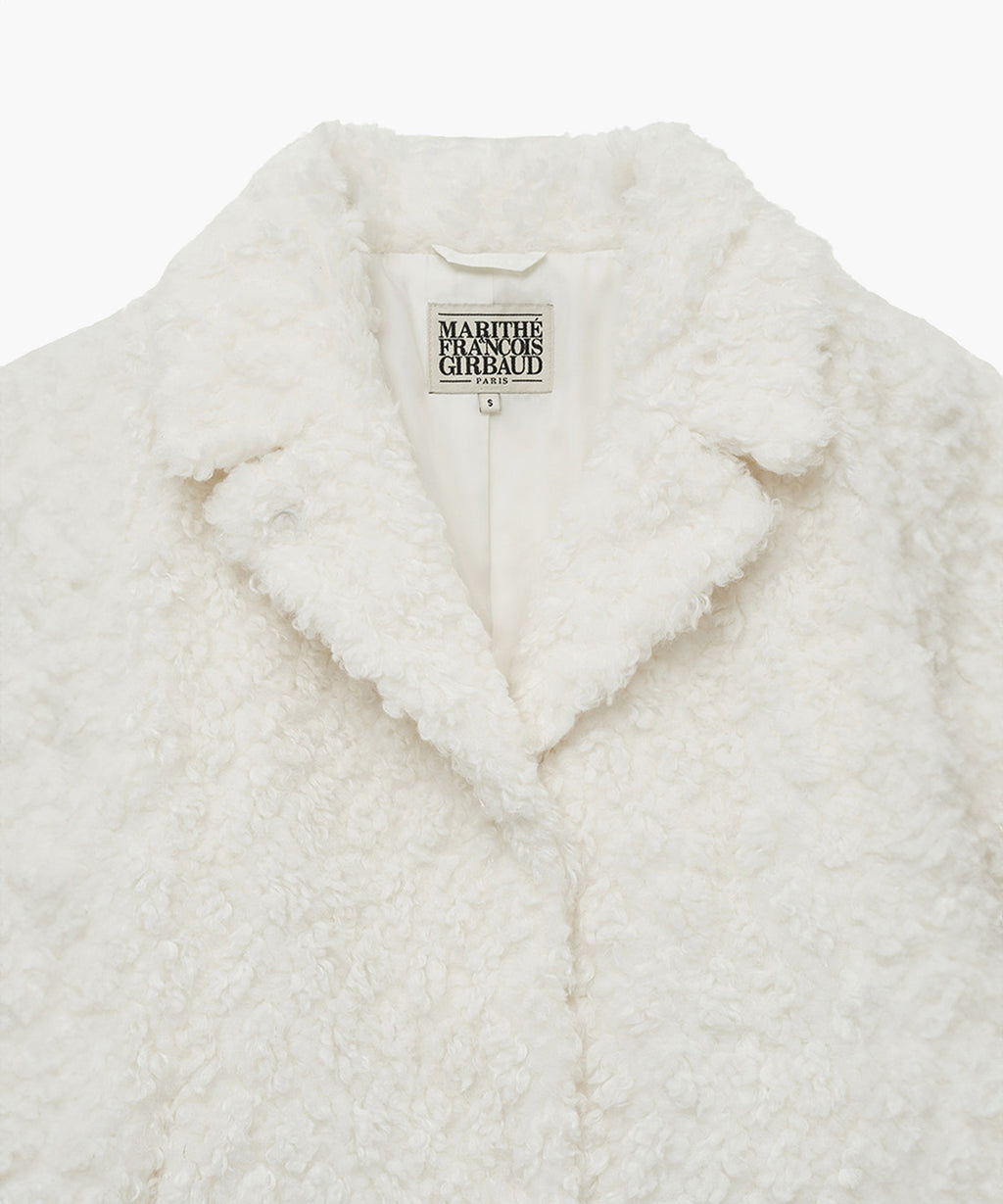 Marithe & Francois Girbaud - Nu Week Faux Fur Coat (Ivory) product image 8 | TRAB K-Fashion Australia