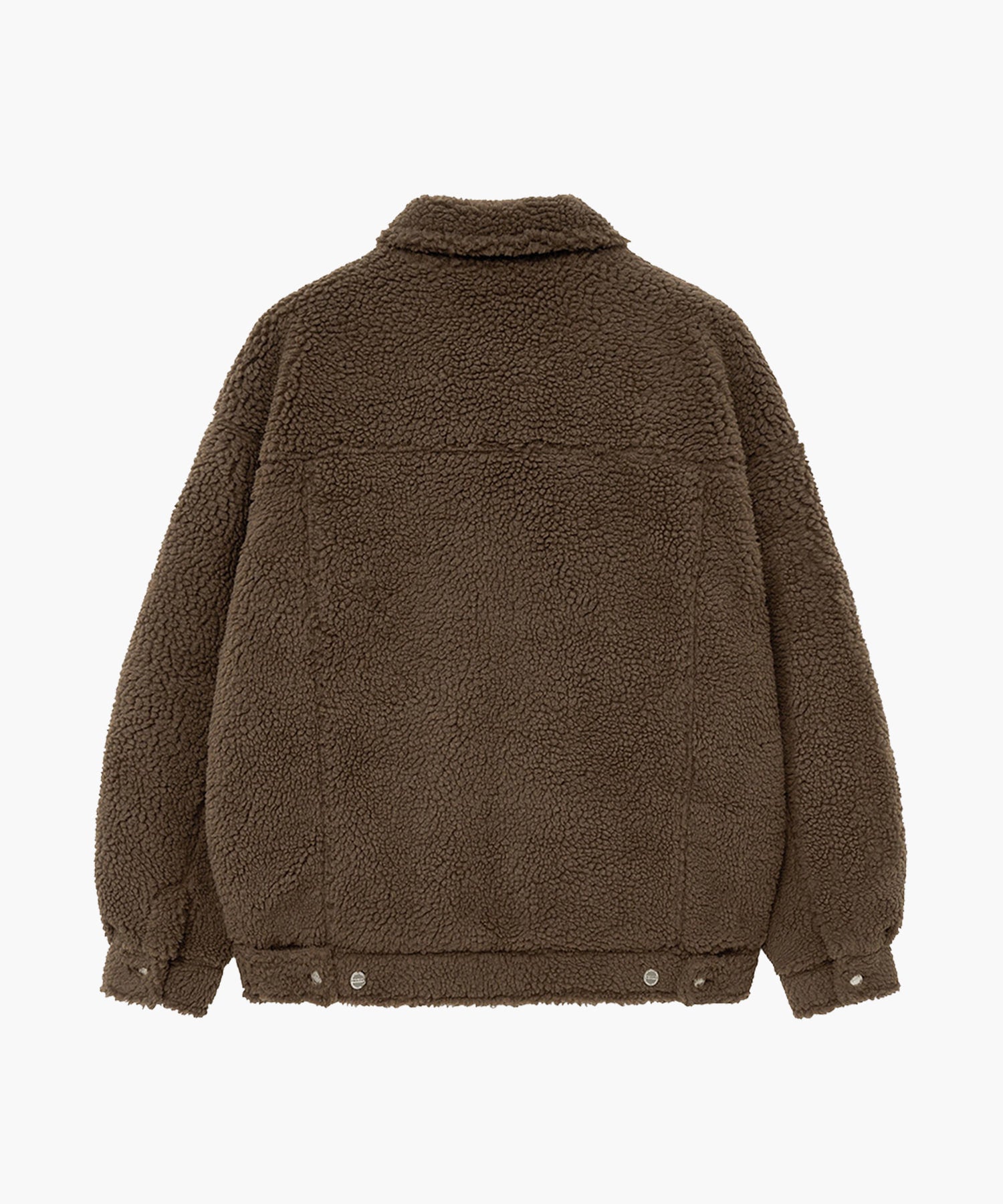 Marithe & Francois Girbaud - Nu Week Fur Oversized Zip-up Jacket (Dark Brown) product image 7 | TRAB K-Fashion Australia