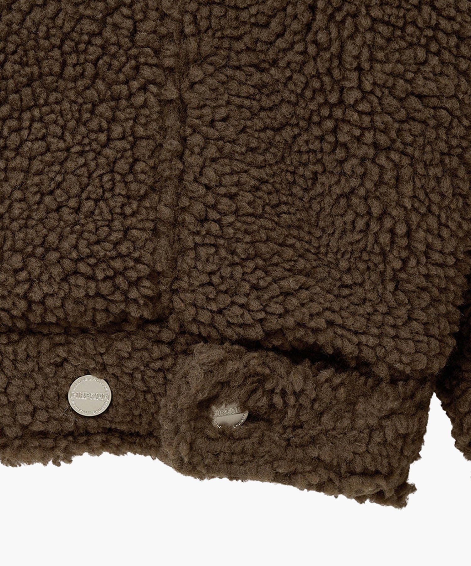 Marithe & Francois Girbaud - Nu Week Fur Oversized Zip-up Jacket (Dark Brown) product image 10 | TRAB K-Fashion Australia