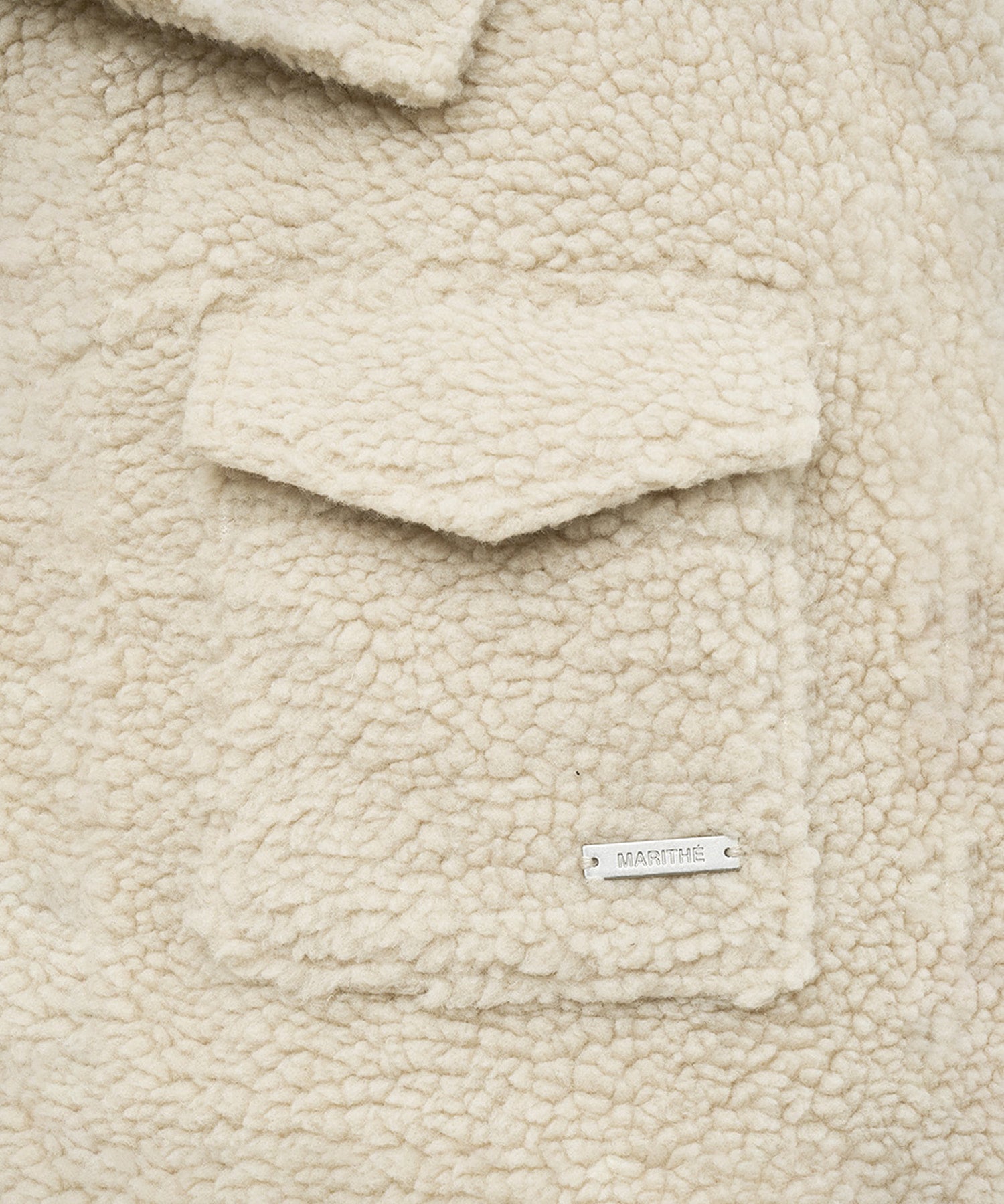 Marithe & Francois Girbaud - Nu Week Fur Oversized Zip-up Jacket (Sand) product image 9 | TRAB K-Fashion Australia