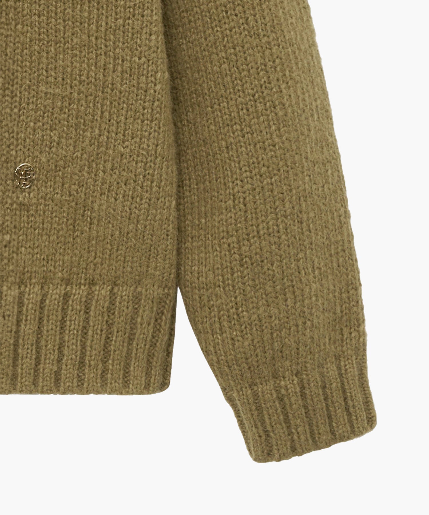 Marithe & Francois Girbaud - Buttoned Placket Turtleneck Sweater (Brown) product image 9 | TRAB K-Fashion Australia