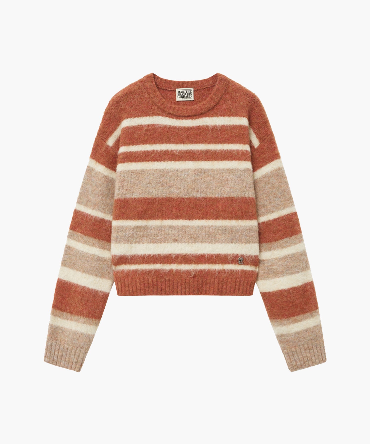 Marithe & Francois Girbaud - Hairy Crop Str Sweater (Orange) product image 6 | TRAB K-Fashion Australia
