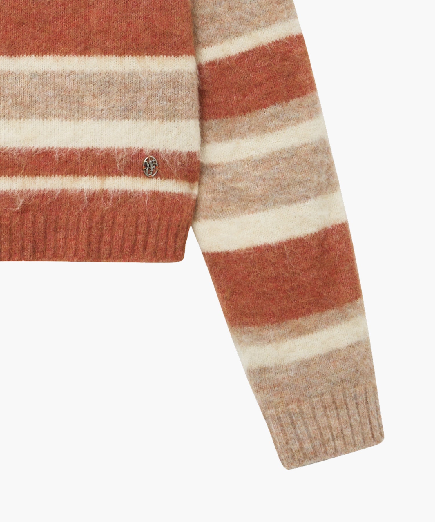 Marithe & Francois Girbaud - Hairy Crop Str Sweater (Orange) product image 9 | TRAB K-Fashion Australia