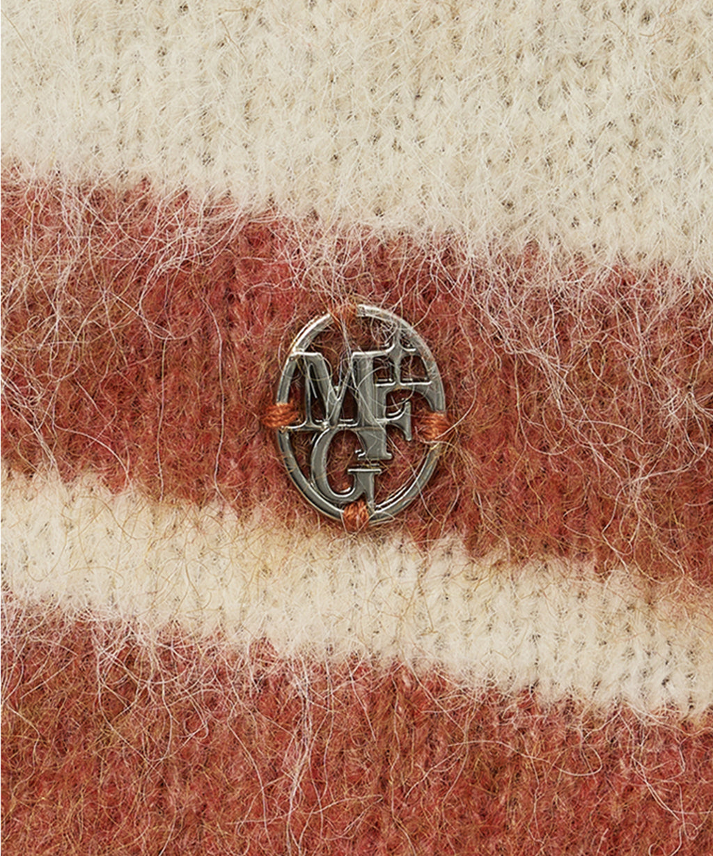 Marithe & Francois Girbaud - Hairy Crop Str Sweater (Orange) product image 10 | TRAB K-Fashion Australia