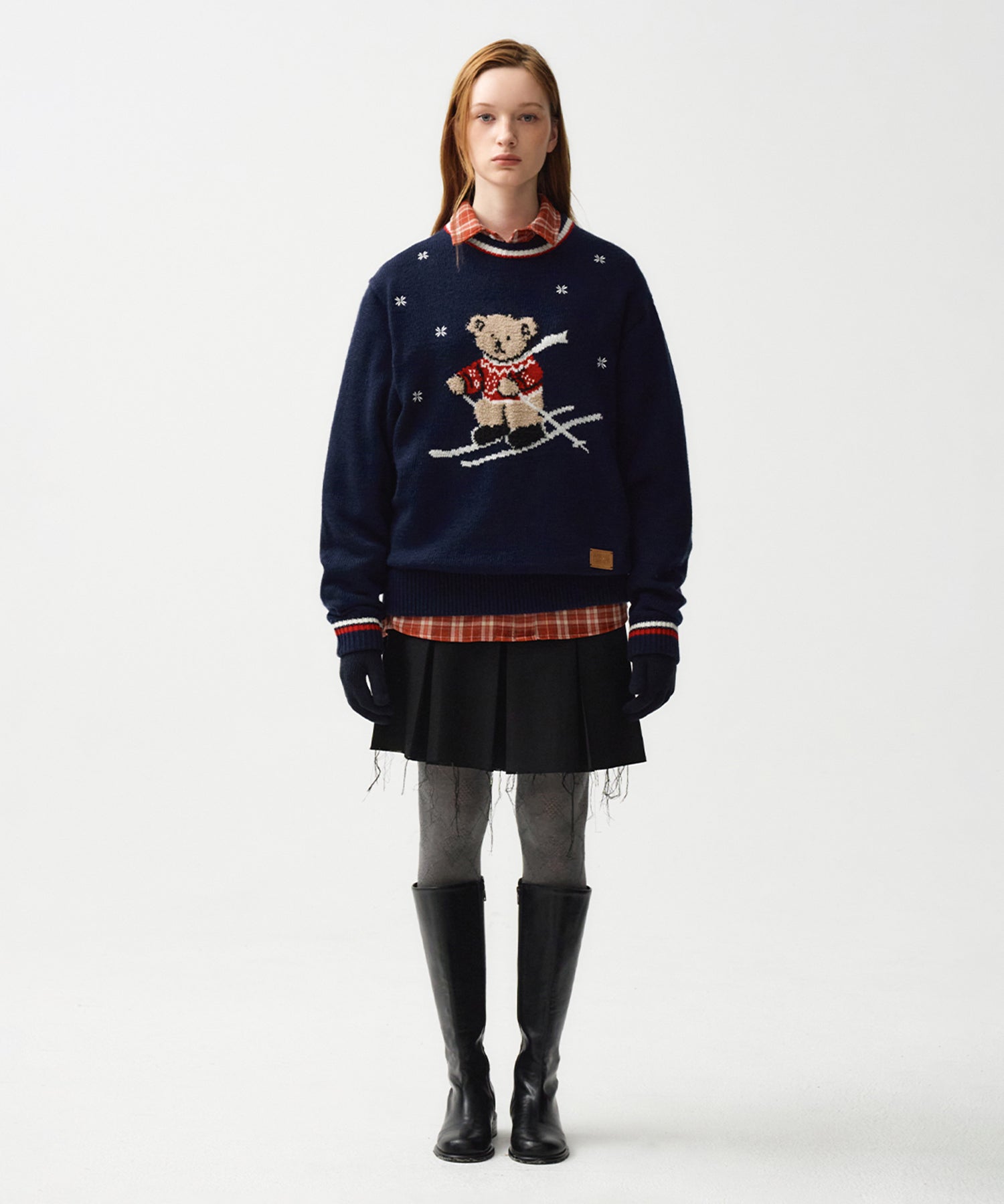 Marithe & Francois Girbaud - Ski Bear Sweater (Navy) product image 3 | TRAB K-Fashion Australia