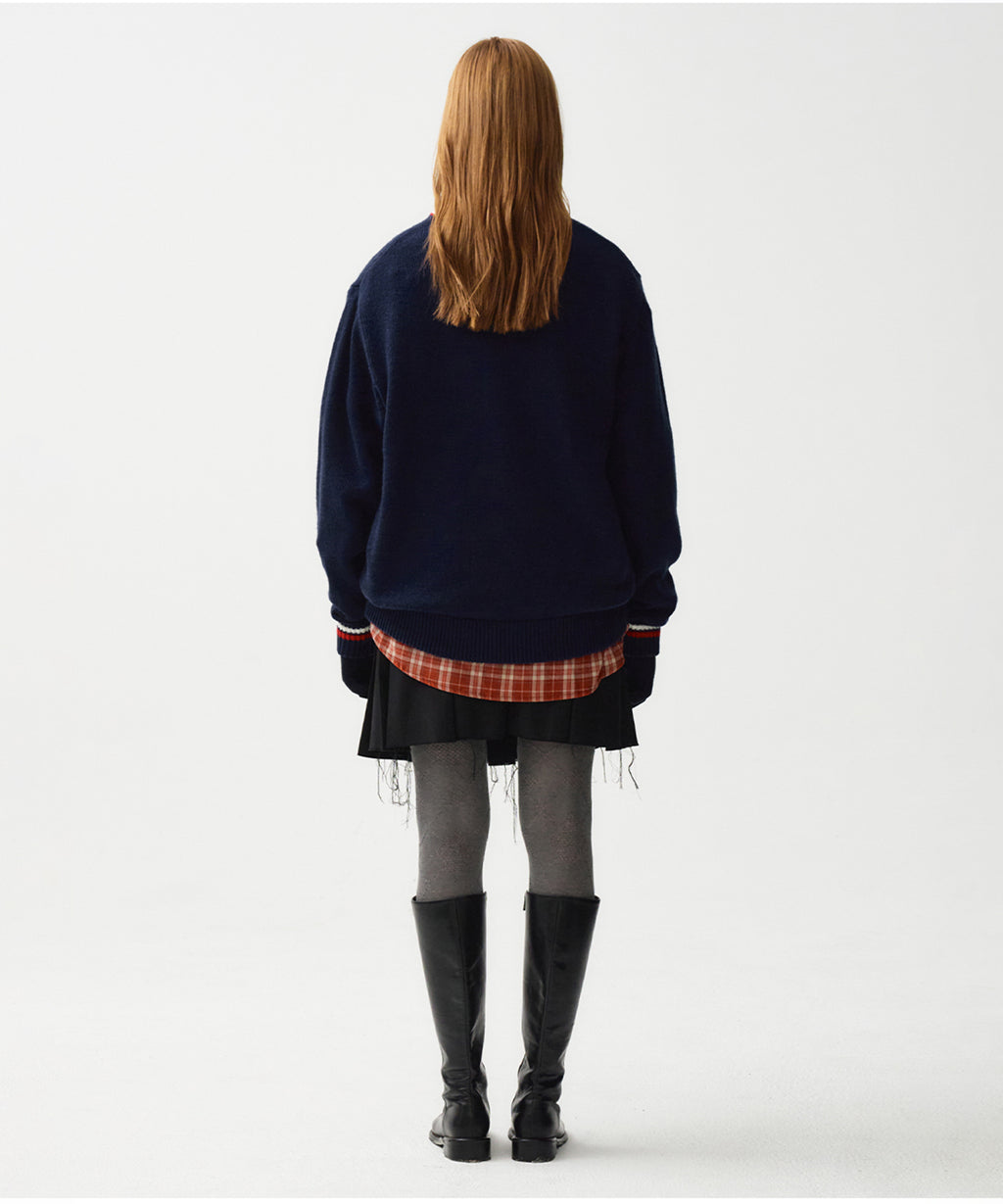 Marithe & Francois Girbaud - Ski Bear Sweater (Navy) product image 5 | TRAB K-Fashion Australia