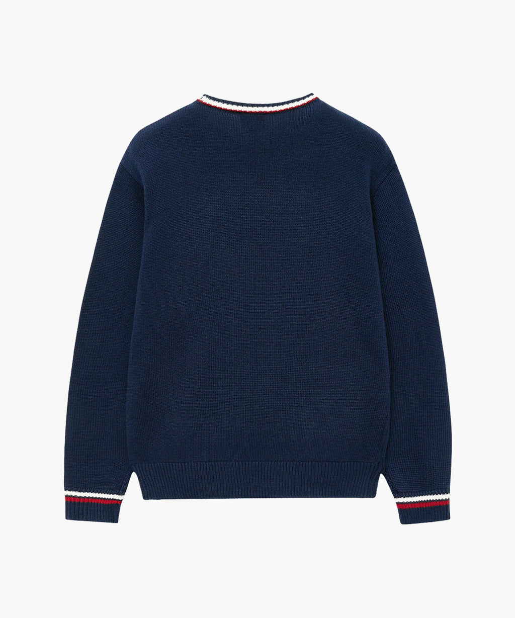 Marithe & Francois Girbaud - Ski Bear Sweater (Navy) product image 9 | TRAB K-Fashion Australia