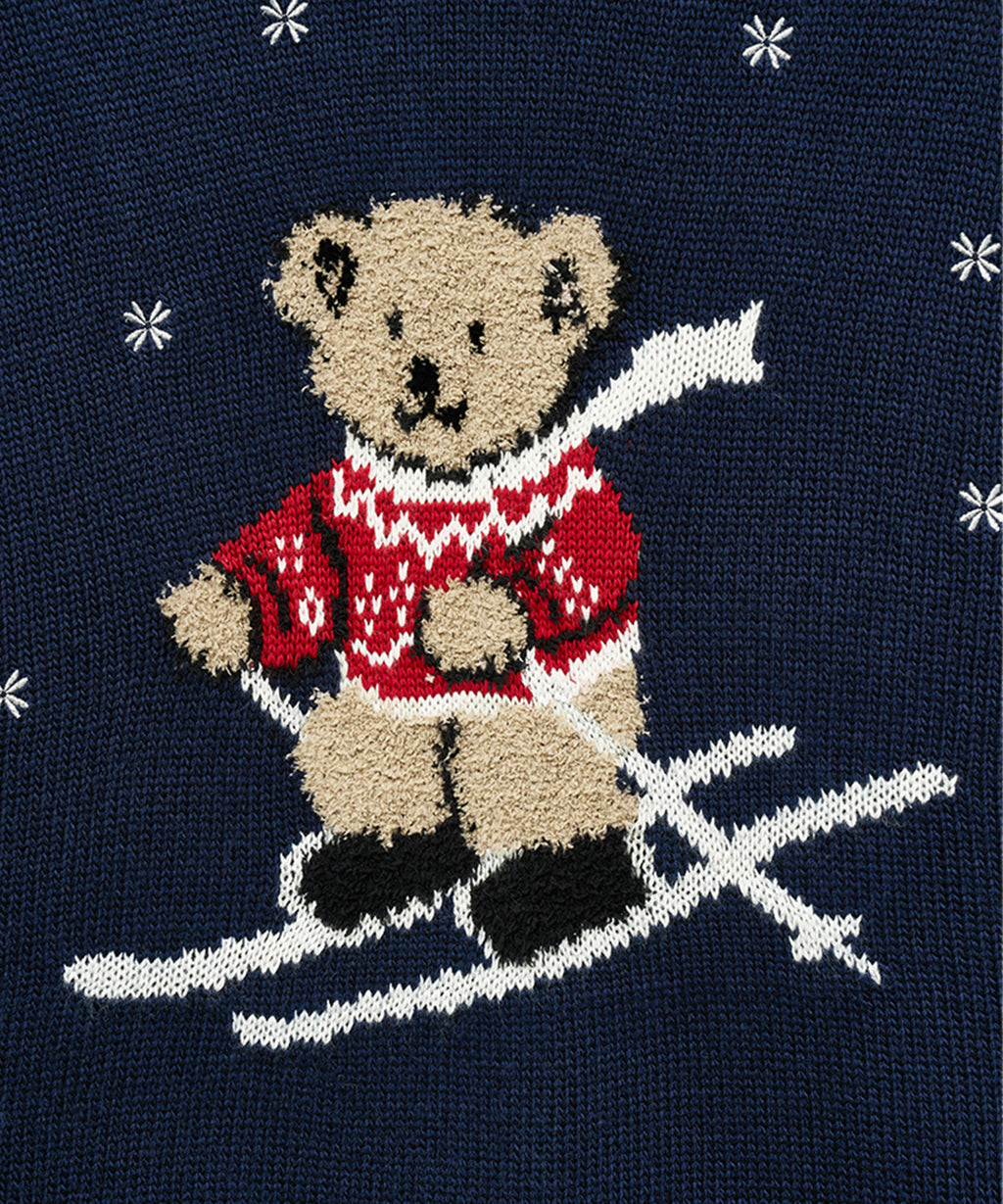 Marithe & Francois Girbaud - Ski Bear Sweater (Navy) product image 11 | TRAB K-Fashion Australia
