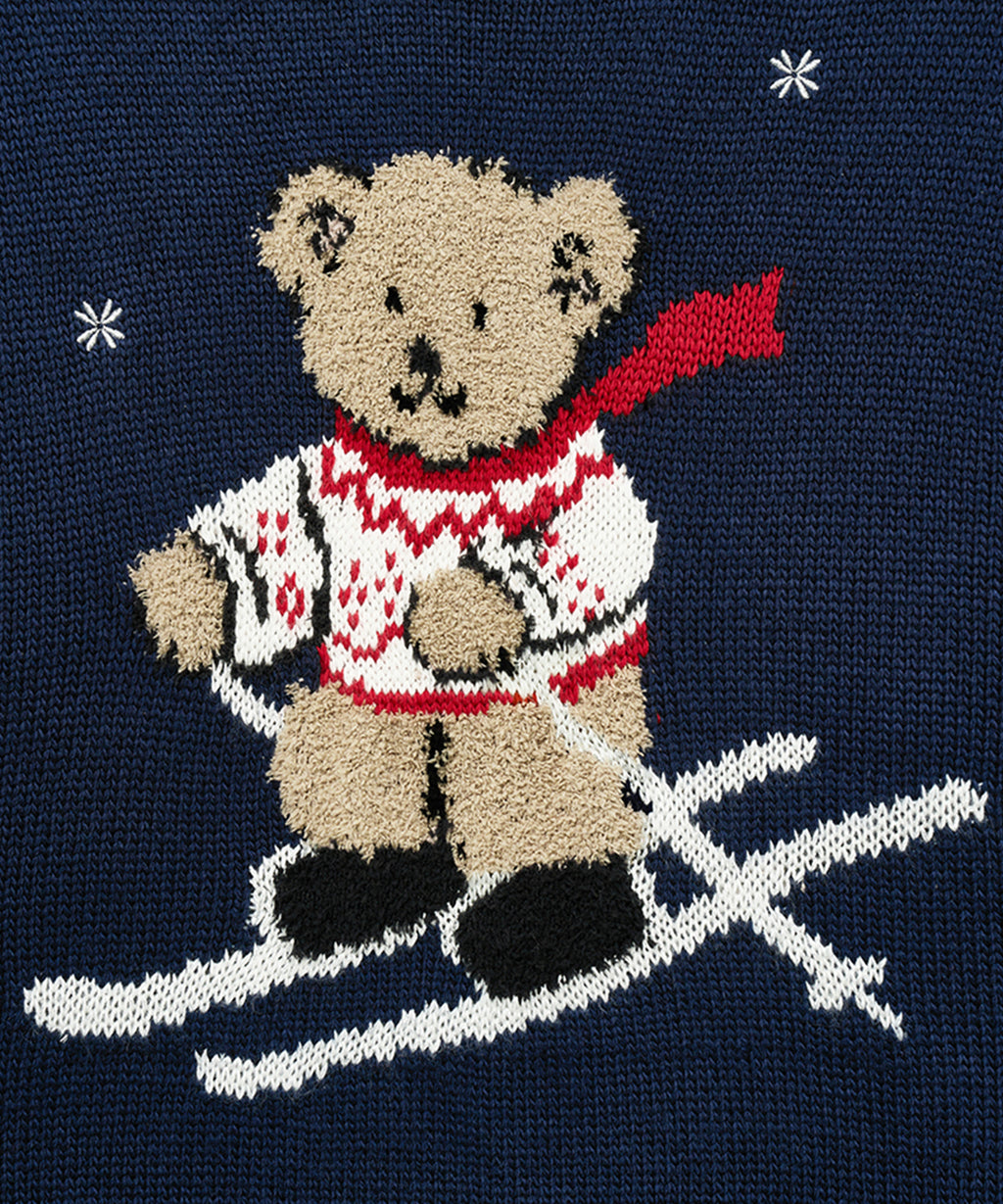 Marithe & Francois Girbaud - Ski Bear Crop Sweater (Navy) product image 9 | TRAB K-Fashion Australia