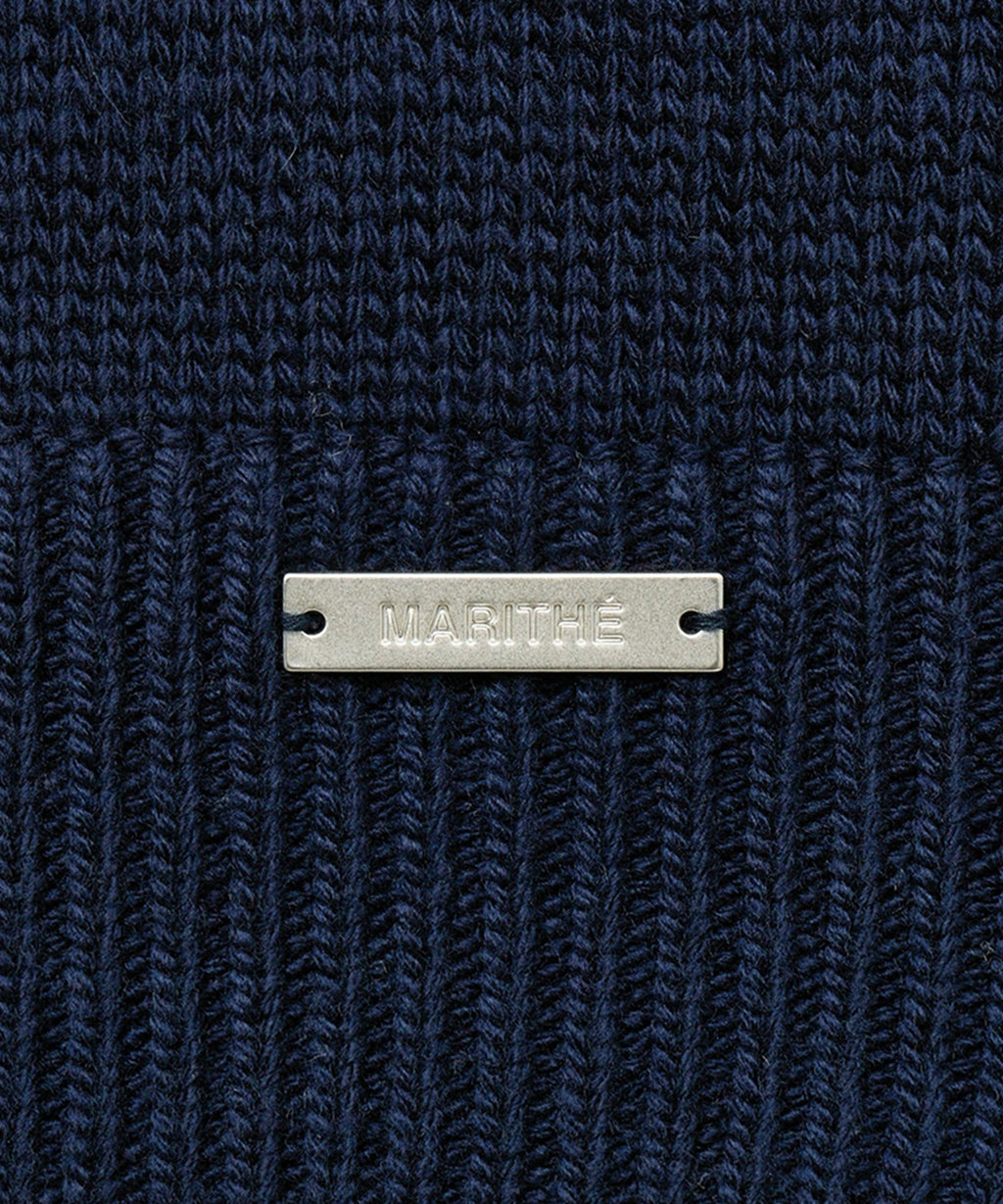 Marithe & Francois Girbaud - Ski Bear Crop Sweater (Navy) product image 10 | TRAB K-Fashion Australia