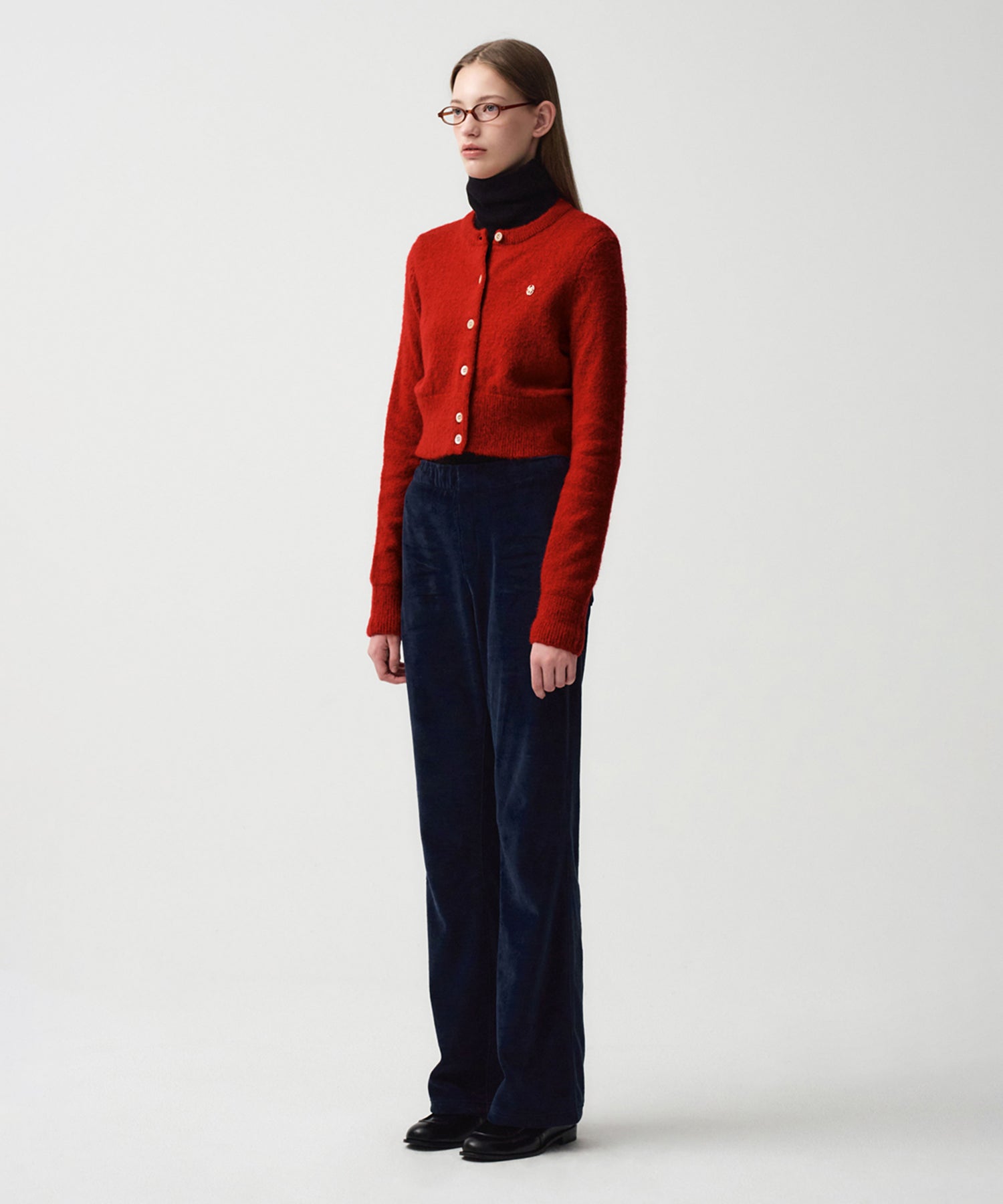 Marithe & Francois Girbaud - Velour Pants (Dark Navy) product image 4 | TRAB K-Fashion Australia