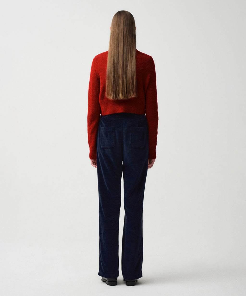 Marithe & Francois Girbaud - Velour Pants (Dark Navy) product image 5 | TRAB K-Fashion Australia