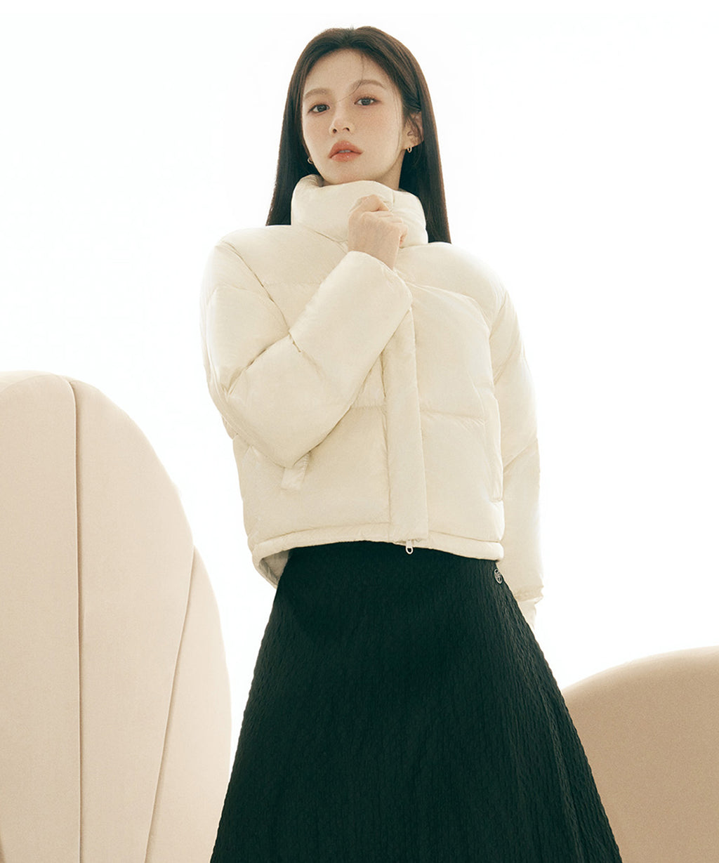 Marithe & Francois Girbaud - Quilted Jacquard Full Skirt (Black) product image 2 | TRAB K-Fashion Australia