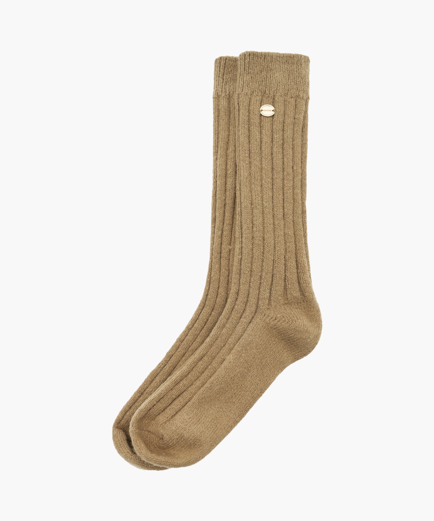 Marithe & Francois Girbaud - Regular Logo Knit Socks (Brown) product image 3 | TRAB K-Fashion Australia