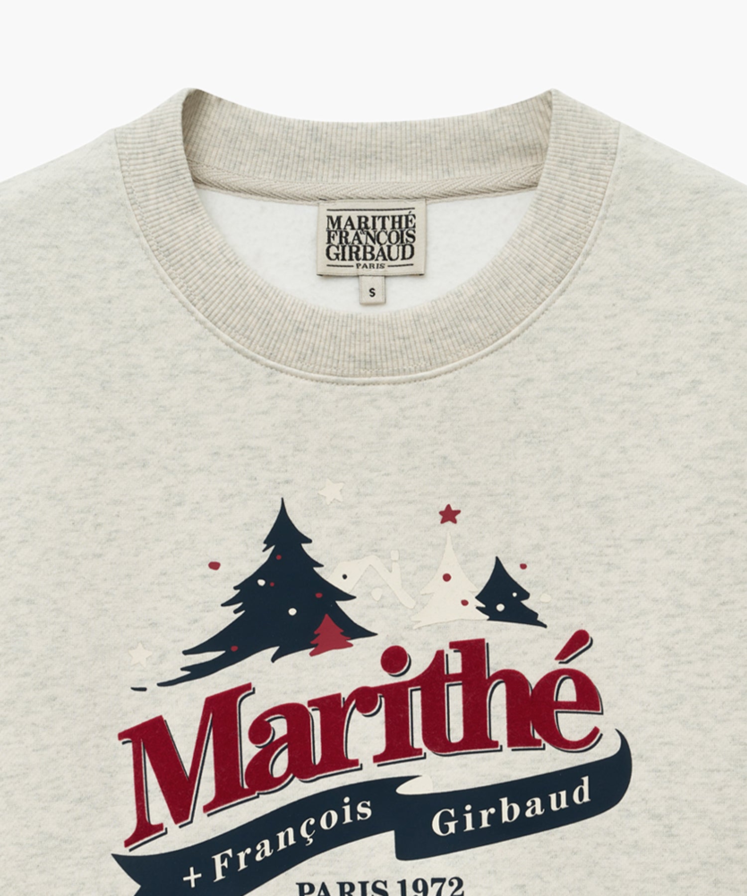 Marithe & Francois Girbaud - Winter Chalet Crop Sweatshirt Brushed (Oatmeal) product image 6 | TRAB K-Fashion Australia