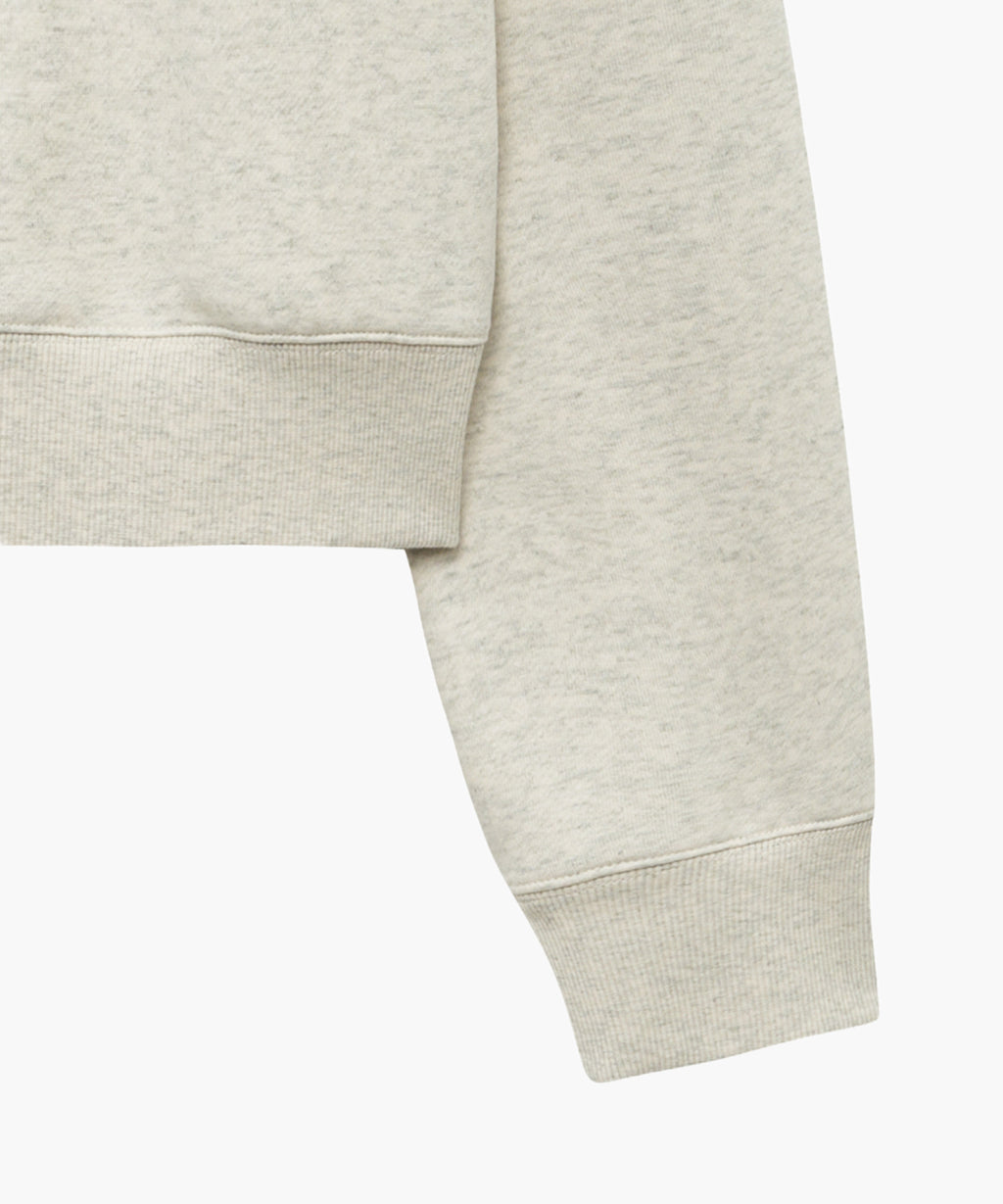 Marithe & Francois Girbaud - Winter Chalet Crop Sweatshirt Brushed (Oatmeal) product image 7 | TRAB K-Fashion Australia