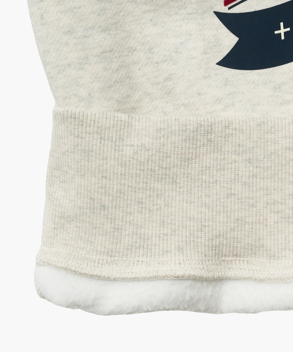 Marithe & Francois Girbaud - Winter Chalet Crop Sweatshirt Brushed (Oatmeal) product image 8 | TRAB K-Fashion Australia