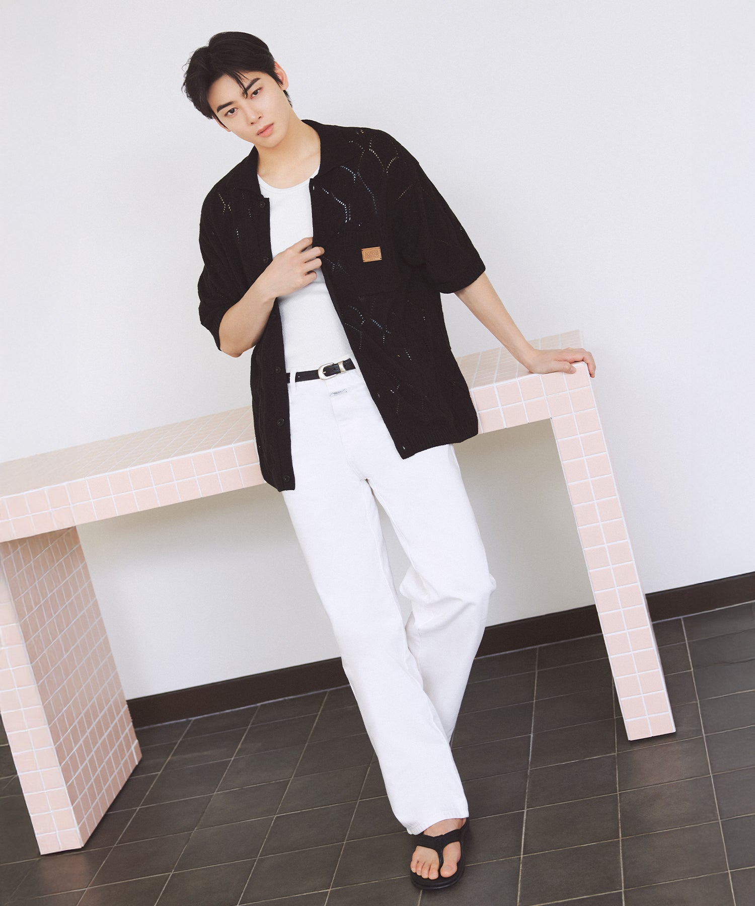 Marithe & Francois Girbaud - High Straight Denim Pants (White) product image 1 | TRAB K-Fashion Australia