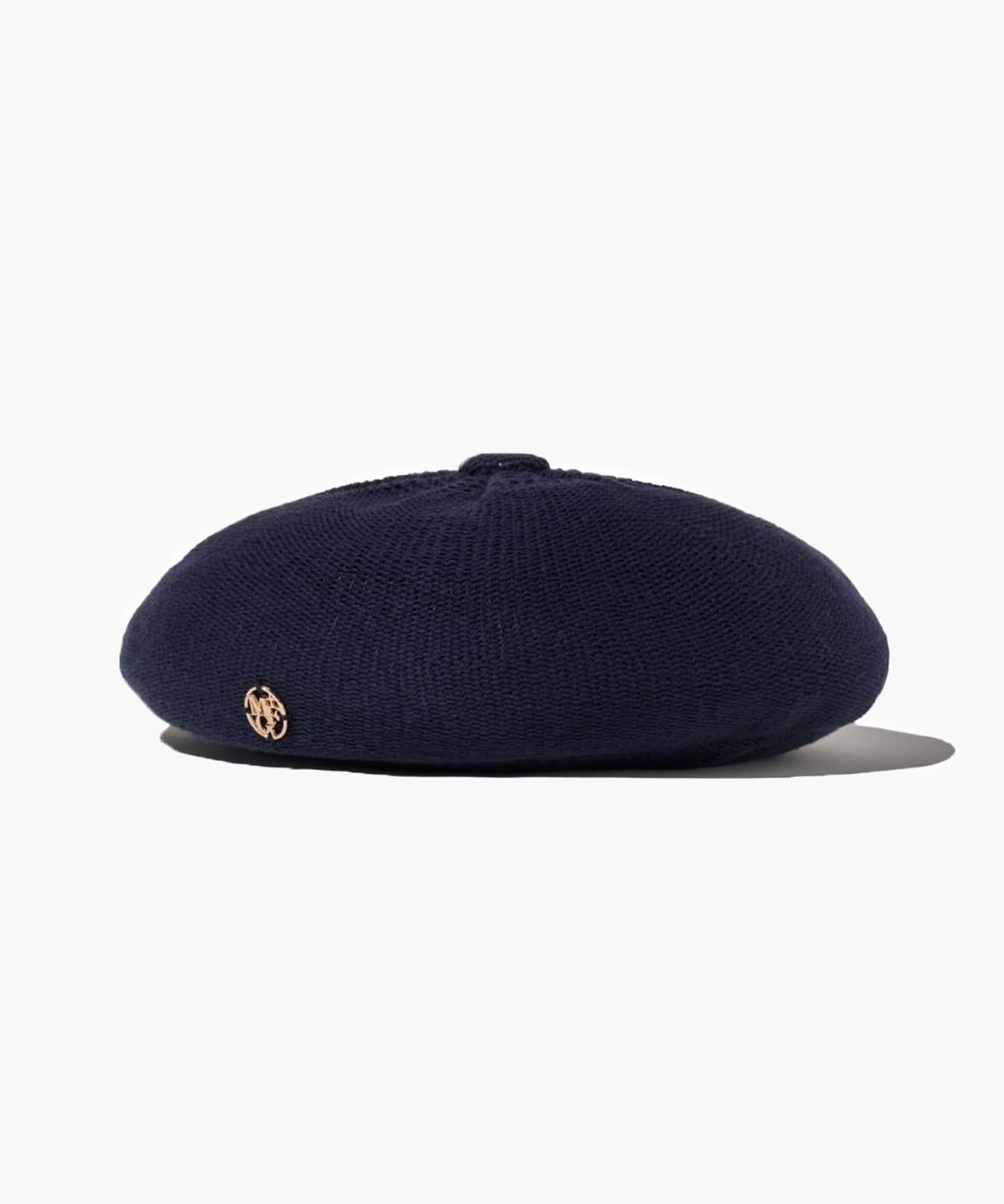 Marithe & Francois Girbaud - Metal Circle Logo Knit Beret (Navy) product image 1 | TRAB K-Fashion Australia
