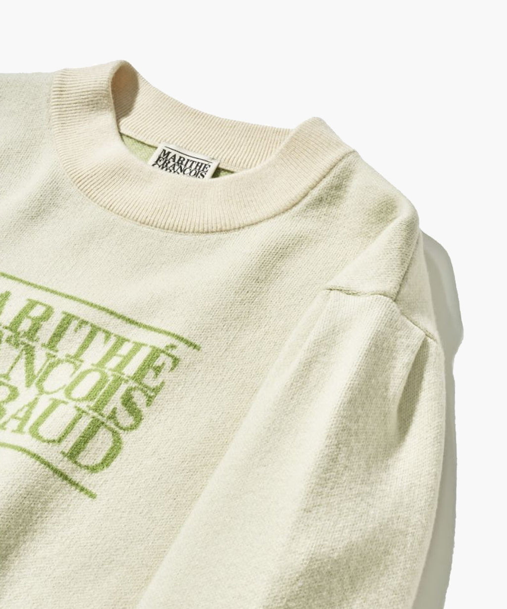 Marithe & Francois Girbaud - Classic Logo Crop Knit (Ivory) product image 12 | TRAB K-Fashion Australia