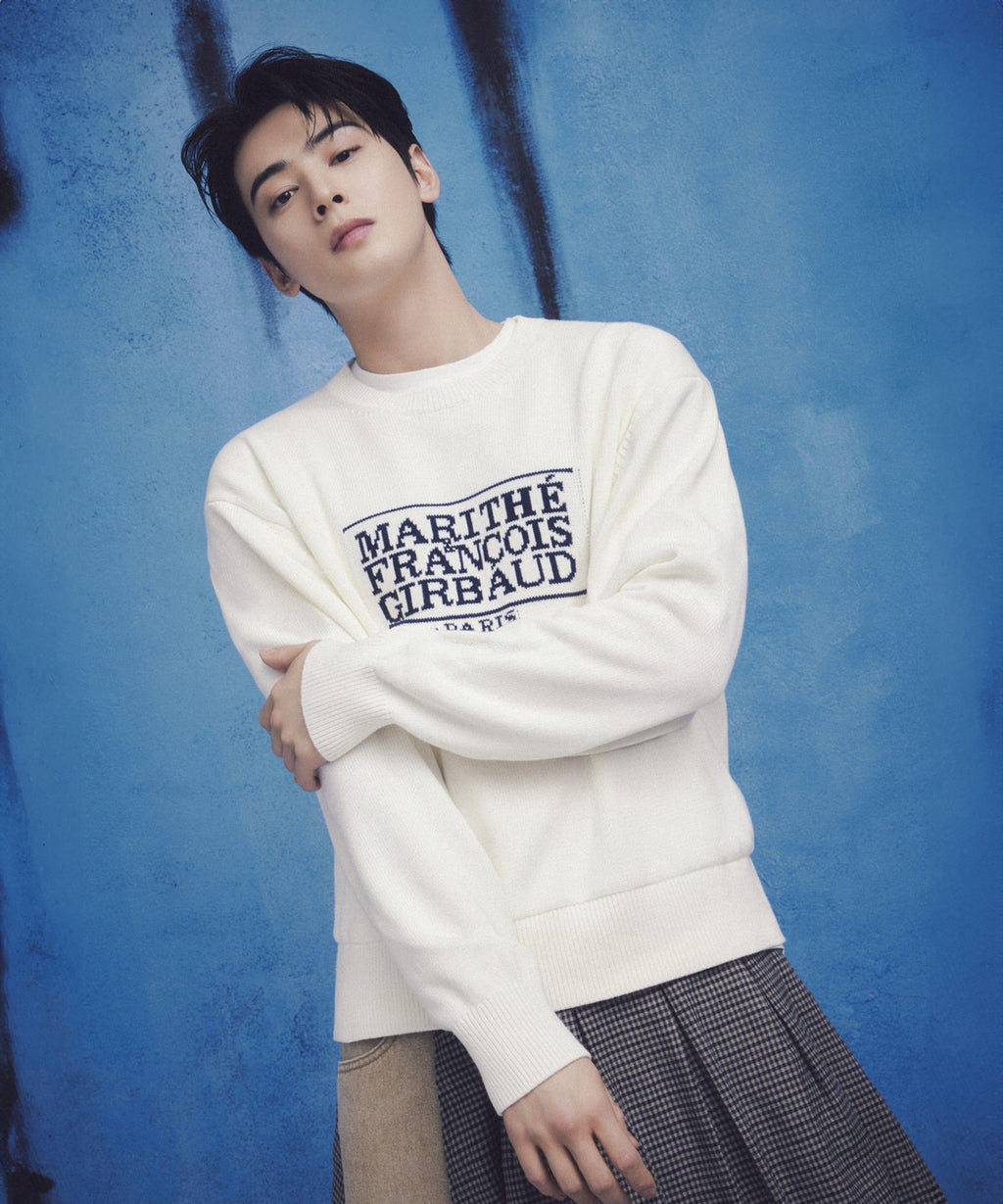 Marithe & Francois Girbaud - Classic Logo Knit Pullover (Ivory) product image 2 | TRAB K-Fashion Australia