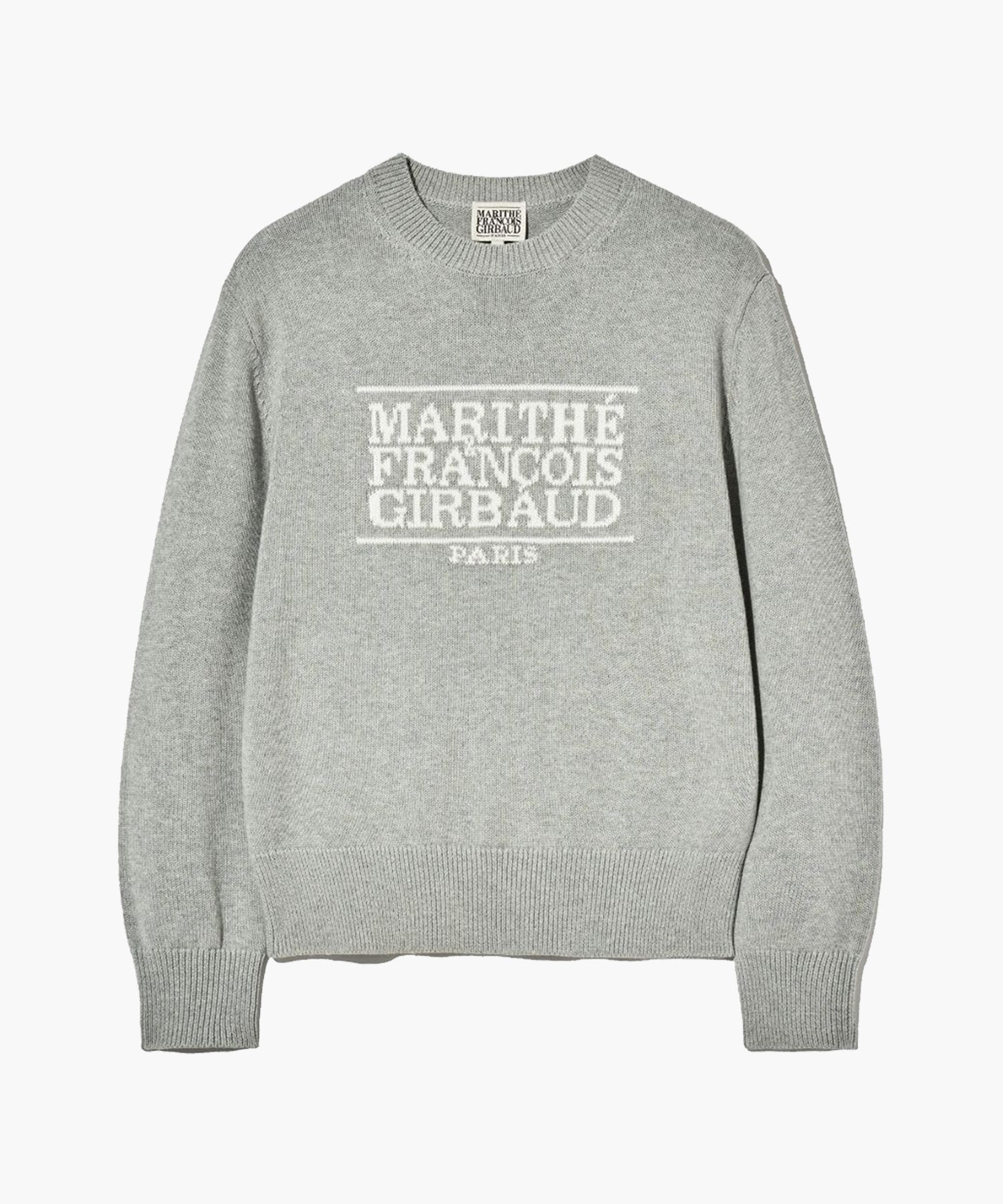 Marithe & Francois Girbaud - Classic Logo Knit Pullover (Melange Gray) product image 7 | TRAB K-Fashion Australia