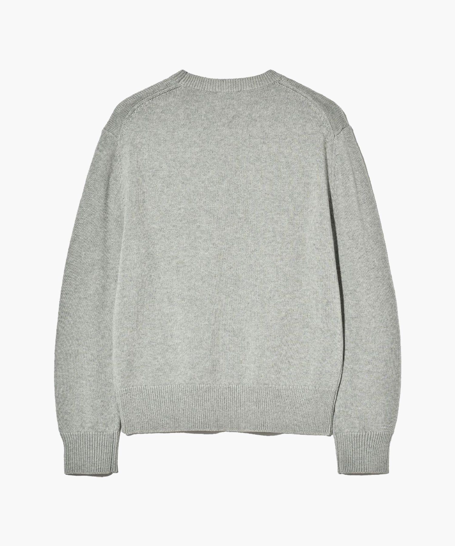 Marithe & Francois Girbaud - Classic Logo Knit Pullover (Melange Gray) product image 8 | TRAB K-Fashion Australia