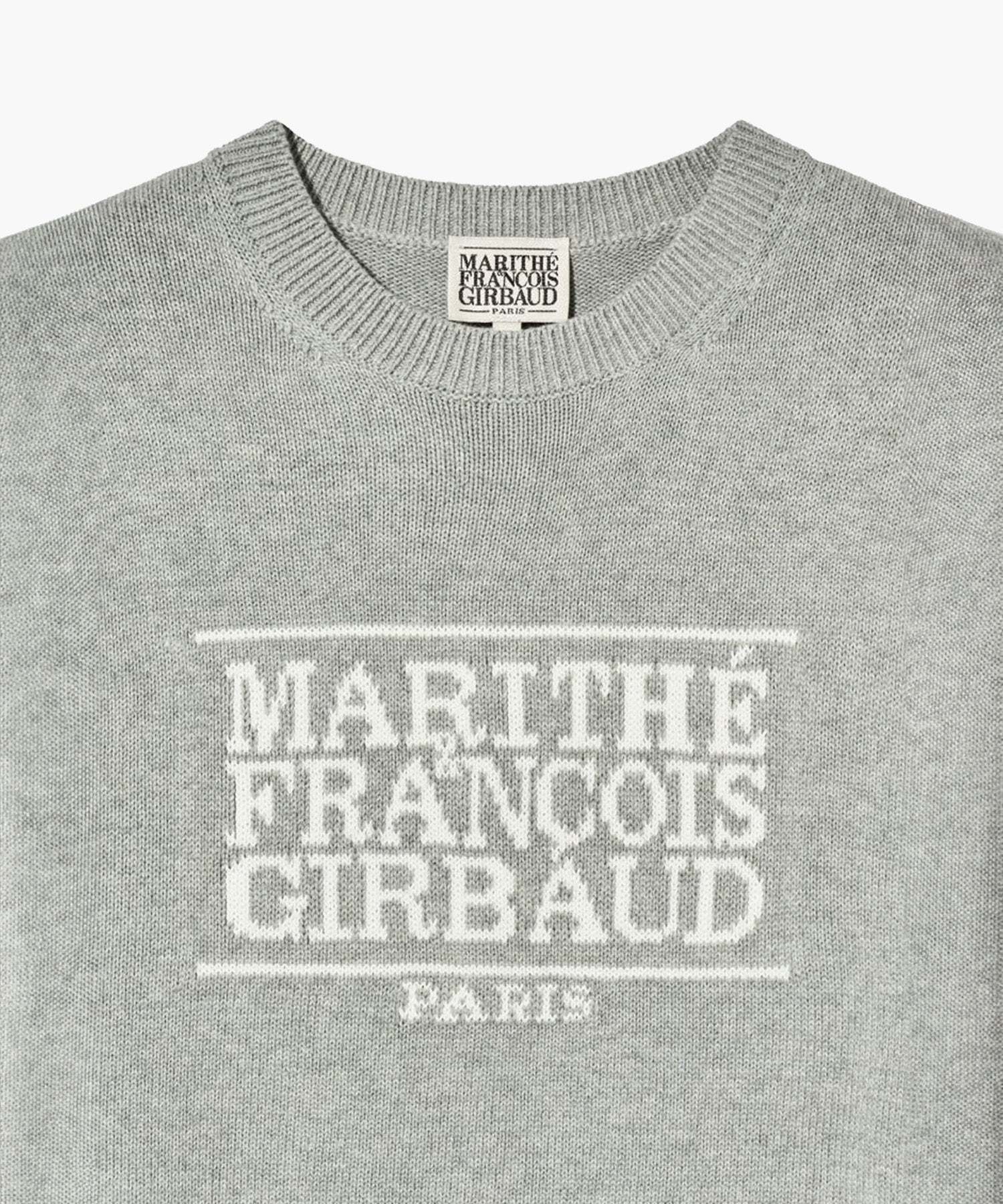 Marithe & Francois Girbaud - Classic Logo Knit Pullover (Melange Gray) product image 9 | TRAB K-Fashion Australia