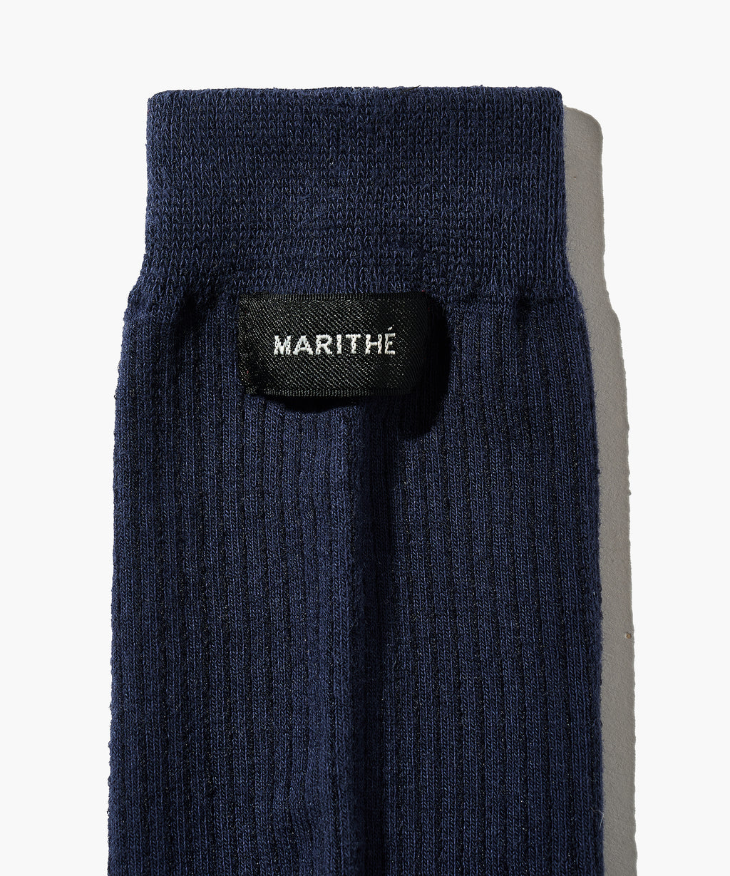 Marithe & Francois Girbaud - Basic Middle Socks (Navy) product image 3 | TRAB K-Fashion Australia
