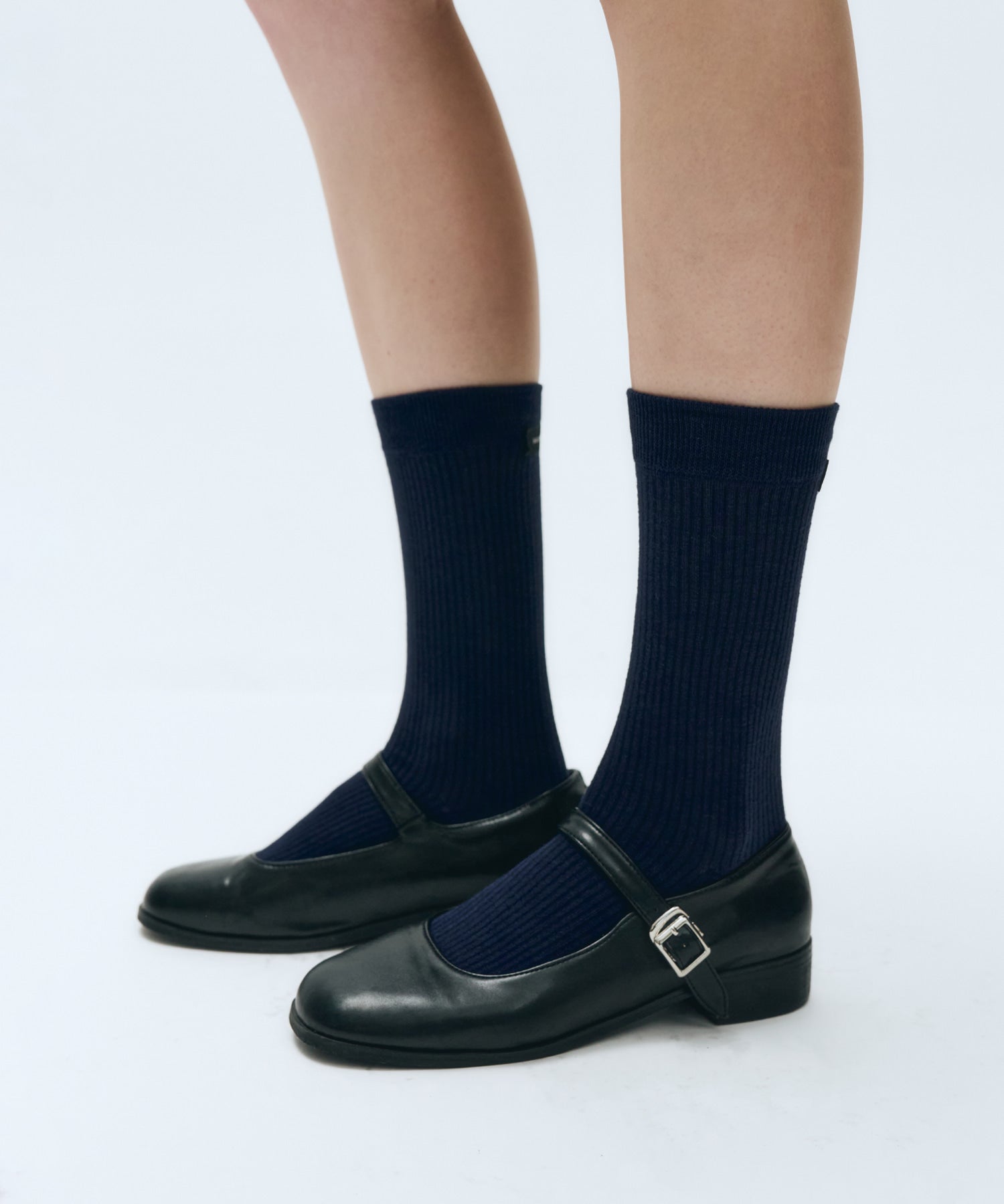 Marithe & Francois Girbaud - Basic Middle Socks (Navy) product image 4 | TRAB K-Fashion Australia