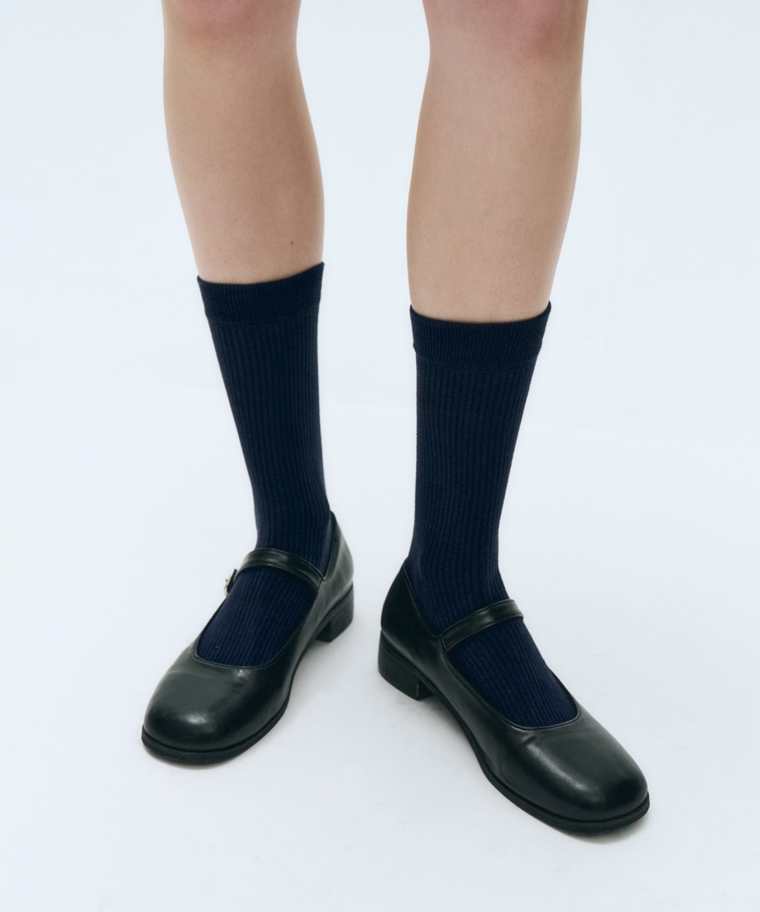 Marithe & Francois Girbaud - Basic Middle Socks (Navy) product image 5 | TRAB K-Fashion Australia