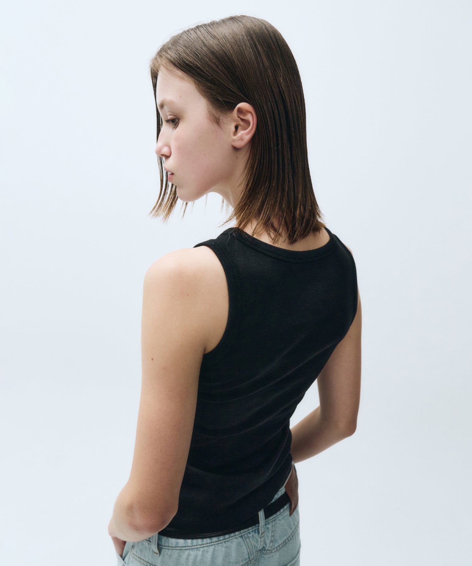 Marithe & Francois Girbaud - Basic Sleeveless (Black) product image 3 | TRAB K-Fashion Australia