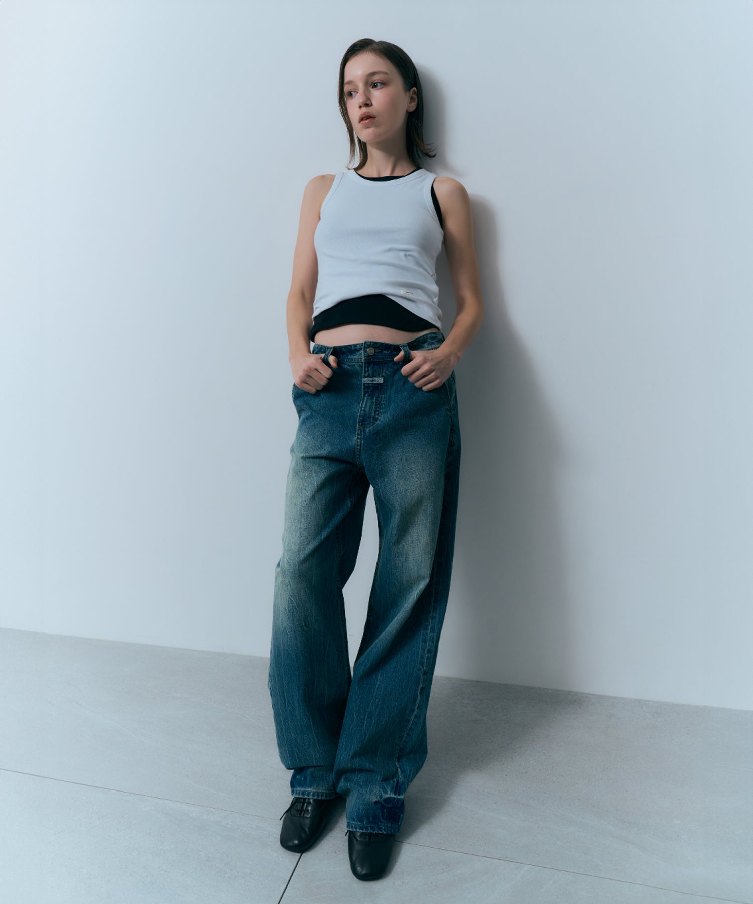 Marithe & Francois Girbaud - Basic Sleeveless (White) product image 3 | TRAB K-Fashion Australia