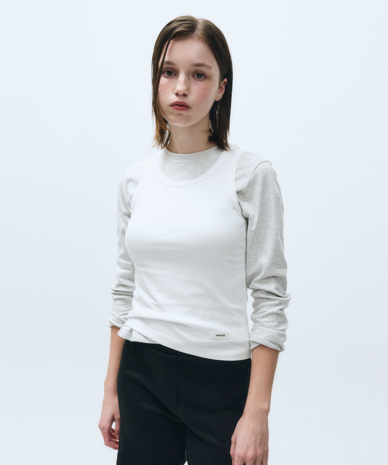Marithe & Francois Girbaud - Basic Sleeveless (White) product image 4 | TRAB K-Fashion Australia