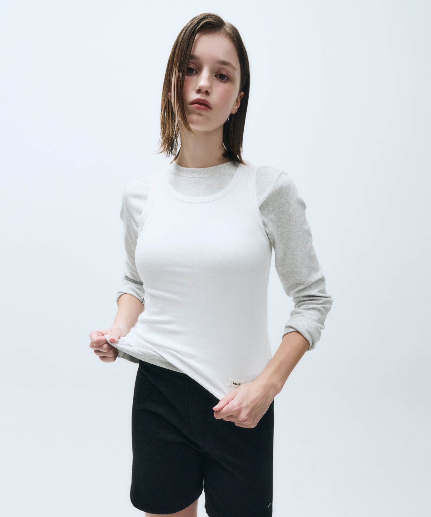 Marithe & Francois Girbaud - Basic Sleeveless (White) product image 5 | TRAB K-Fashion Australia