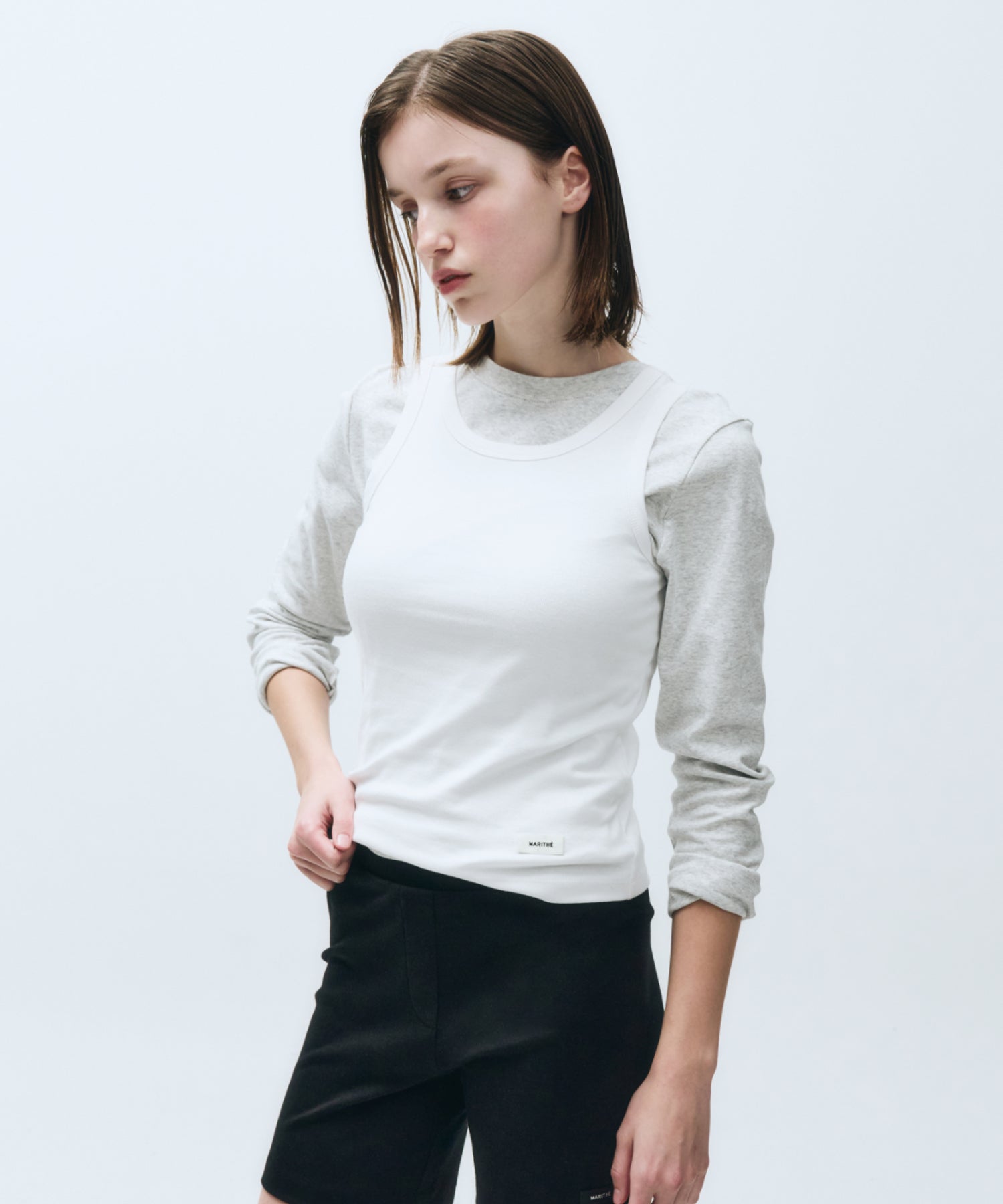 Marithe & Francois Girbaud - Basic Sleeveless (White) product image 6 | TRAB K-Fashion Australia