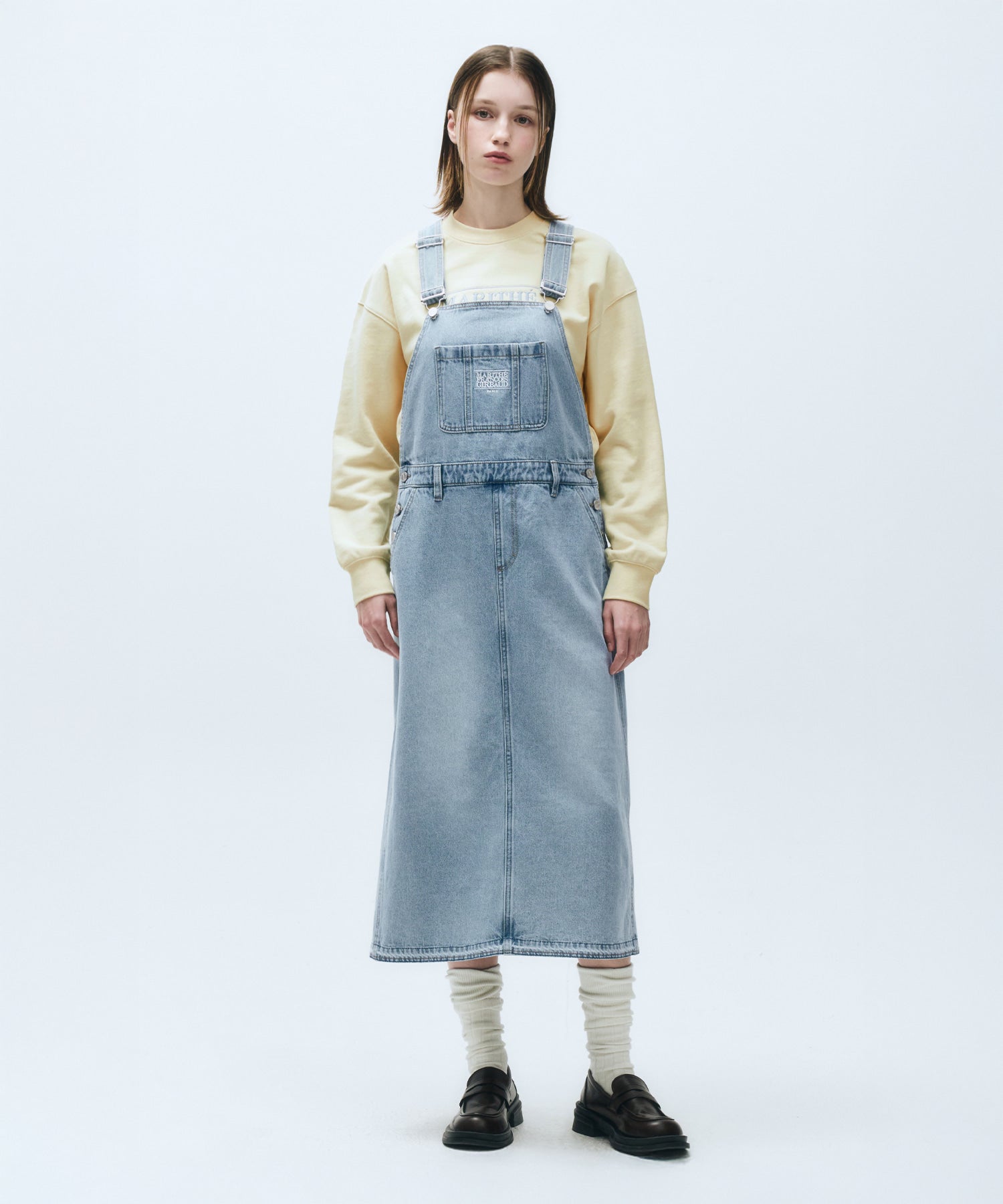 Marithe & Francois Girbaud - Classic Logo Crop Sweatshirt (Cream) product image 4 | TRAB K-Fashion Australia