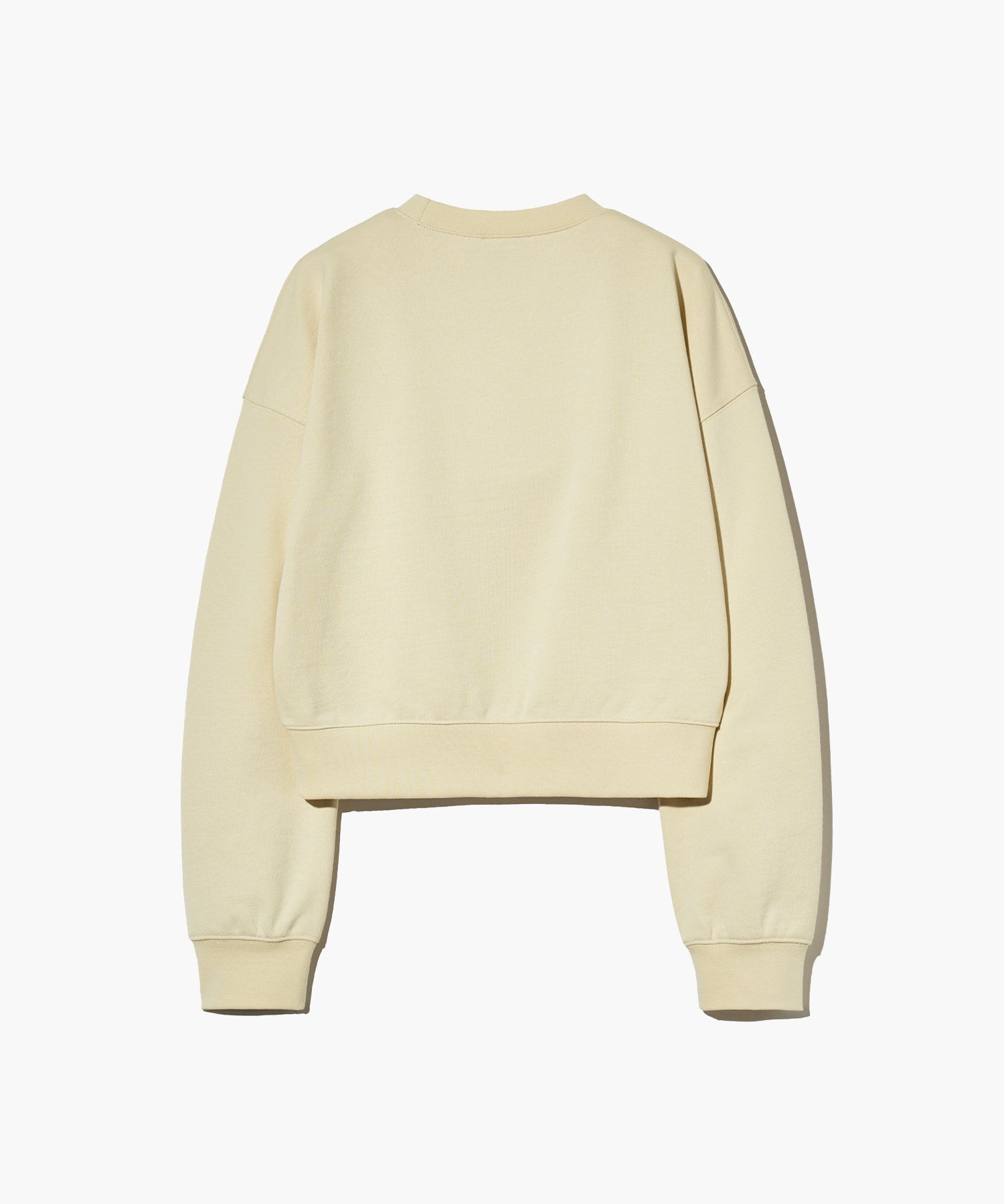 Marithe & Francois Girbaud - Classic Logo Crop Sweatshirt (Cream) product image 8 | TRAB K-Fashion Australia