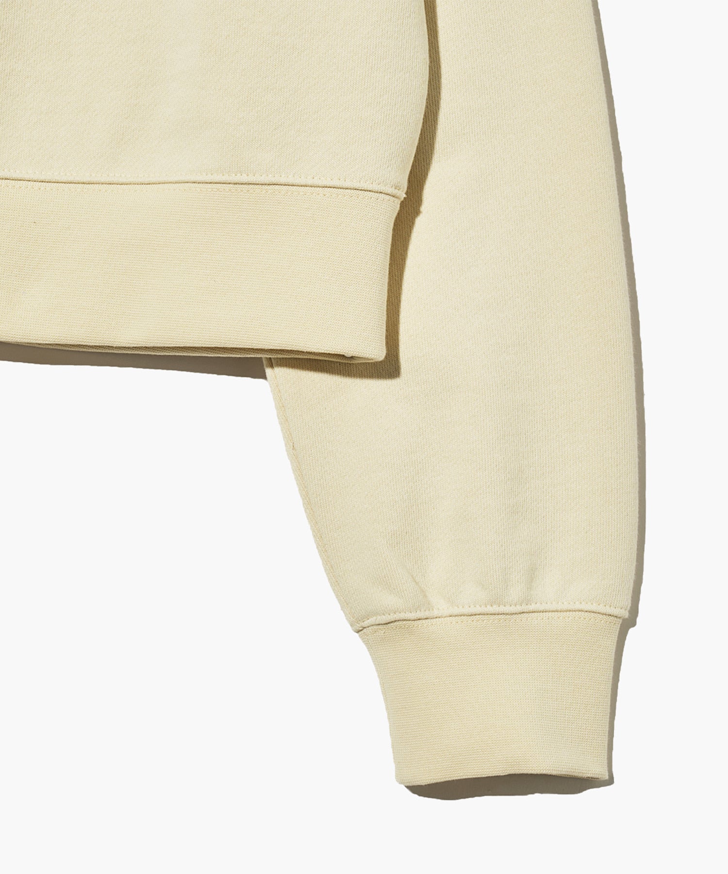 Marithe & Francois Girbaud - Classic Logo Crop Sweatshirt (Cream) product image 10 | TRAB K-Fashion Australia