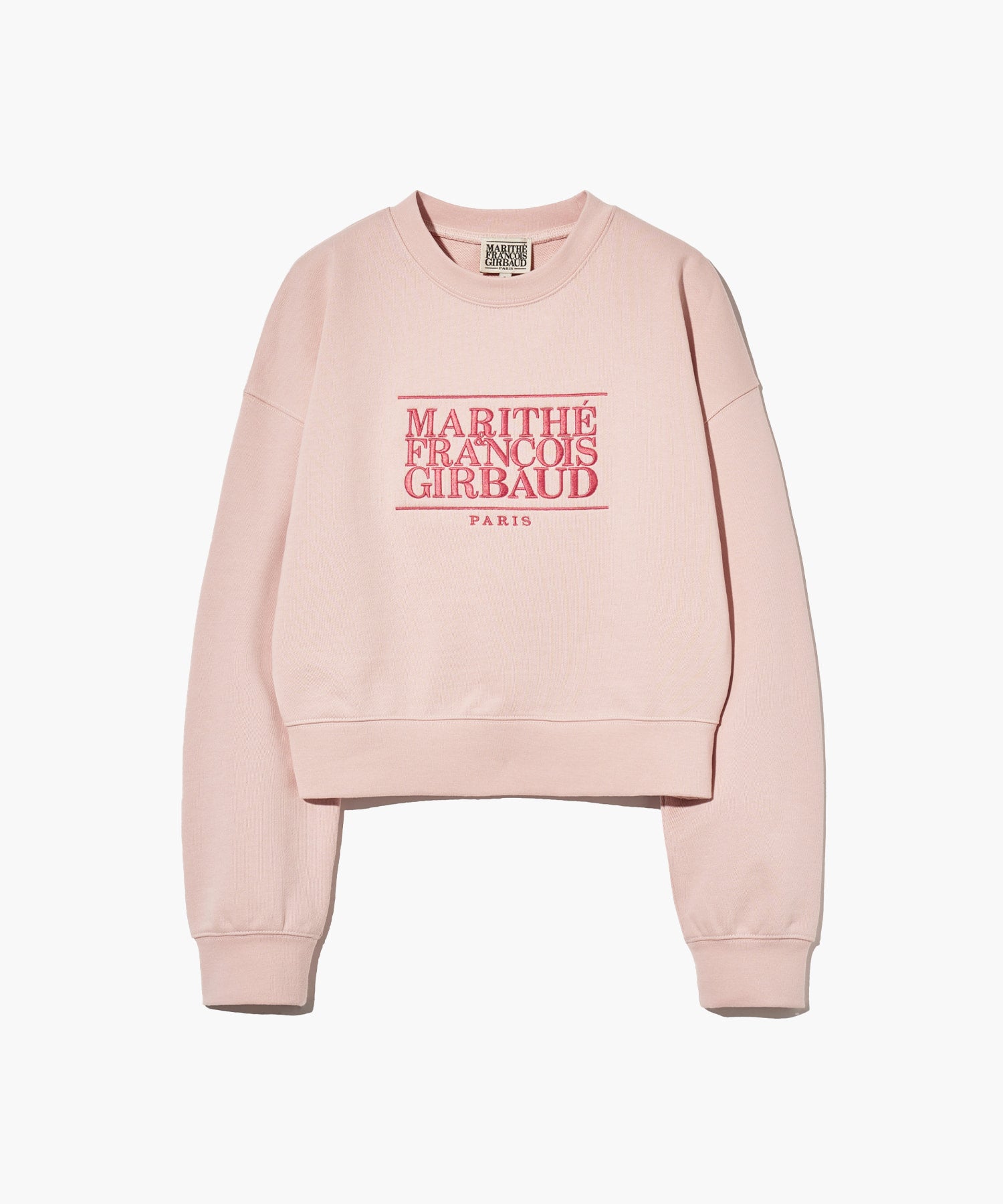 Marithe & Francois Girbaud - Classic Logo Crop Sweatshirt (Light Pink) product image 8 | TRAB K-Fashion Australia
