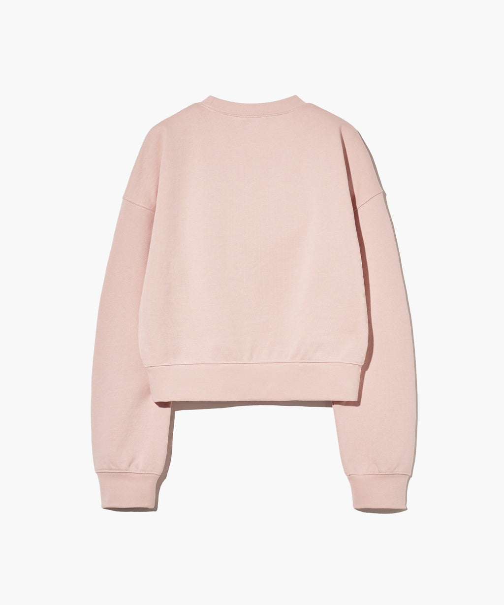 Marithe & Francois Girbaud - Classic Logo Crop Sweatshirt (Light Pink) product image 9 | TRAB K-Fashion Australia