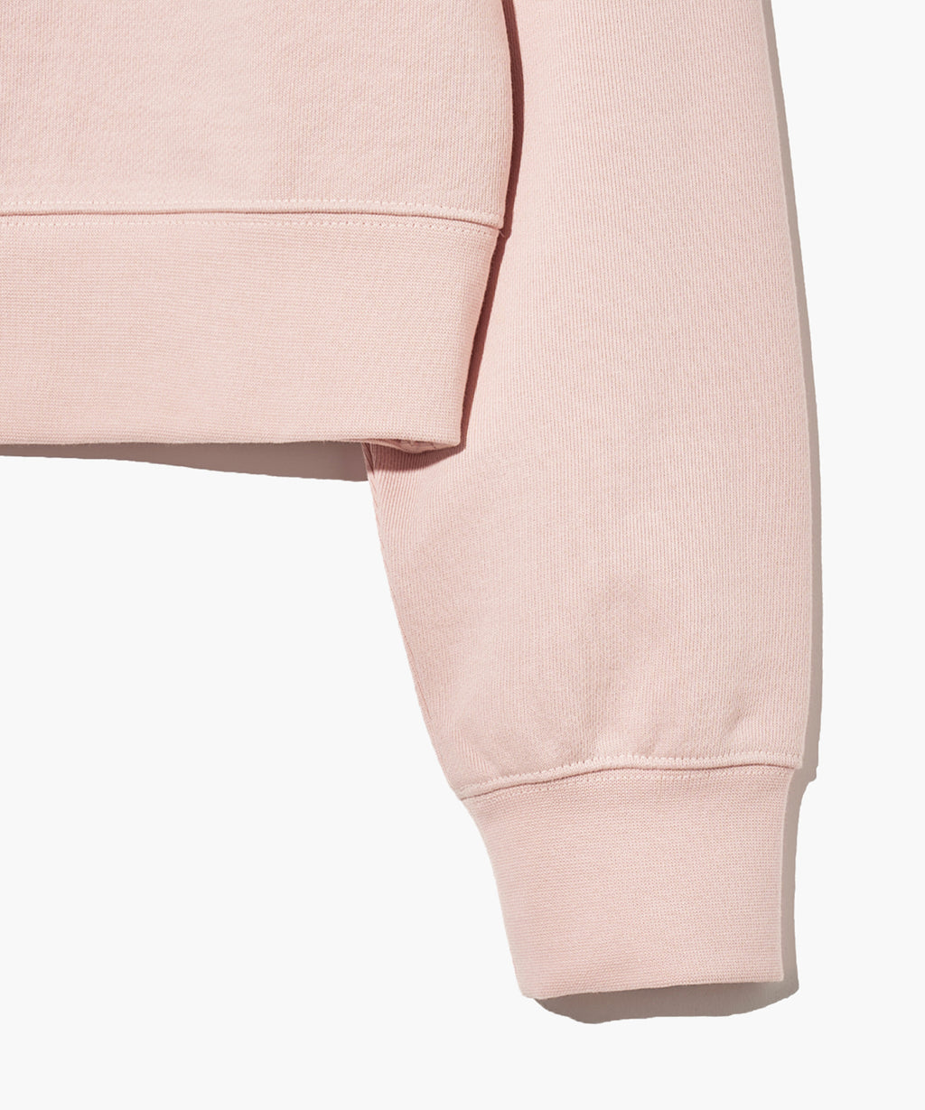 Marithe & Francois Girbaud - Classic Logo Crop Sweatshirt (Light Pink) product image 11 | TRAB K-Fashion Australia