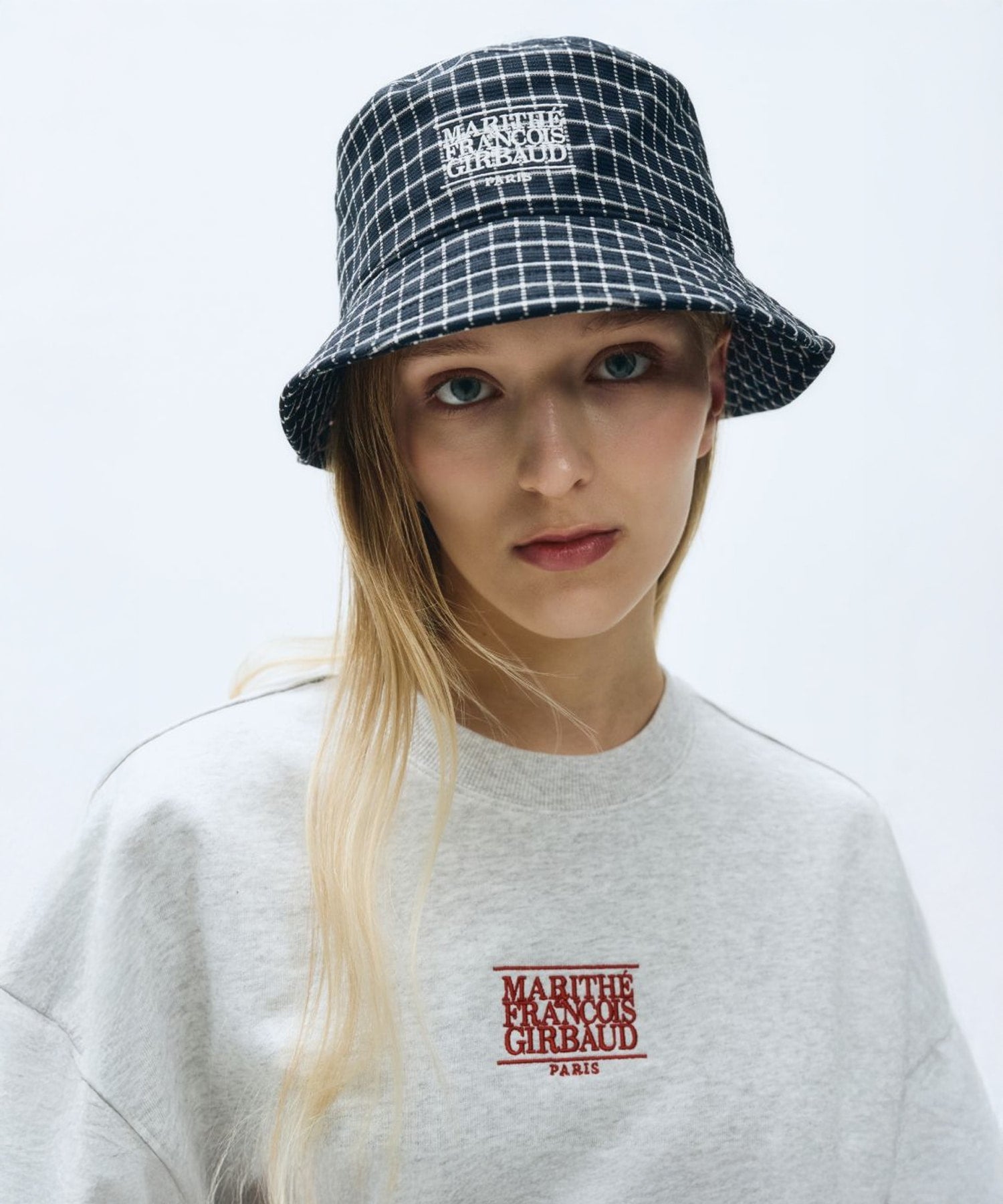 Marithe & Francois Girbaud - Small Classic Logo Crop Sweatshirt (Light Heather Gray) product image 3 | TRAB K-Fashion Australia