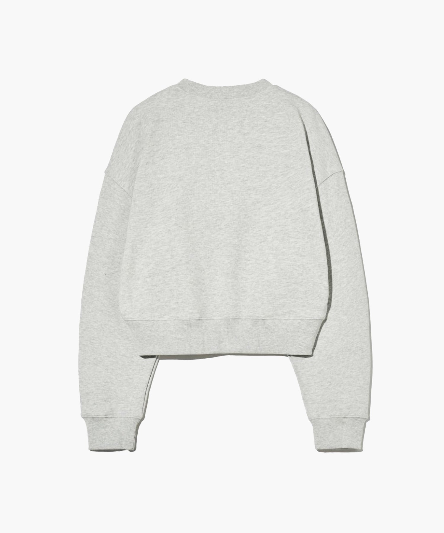 Marithe & Francois Girbaud - Small Classic Logo Crop Sweatshirt (Light Heather Gray) product image 8 | TRAB K-Fashion Australia