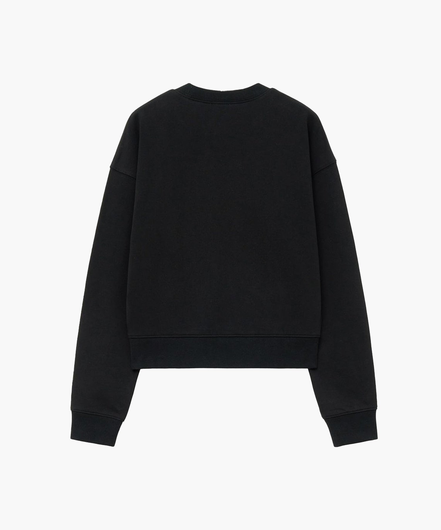 Marithe & Francois Girbaud - Doodle Classic Logo Crop Sweatshirt (Black) product image 2 | TRAB K-Fashion Australia