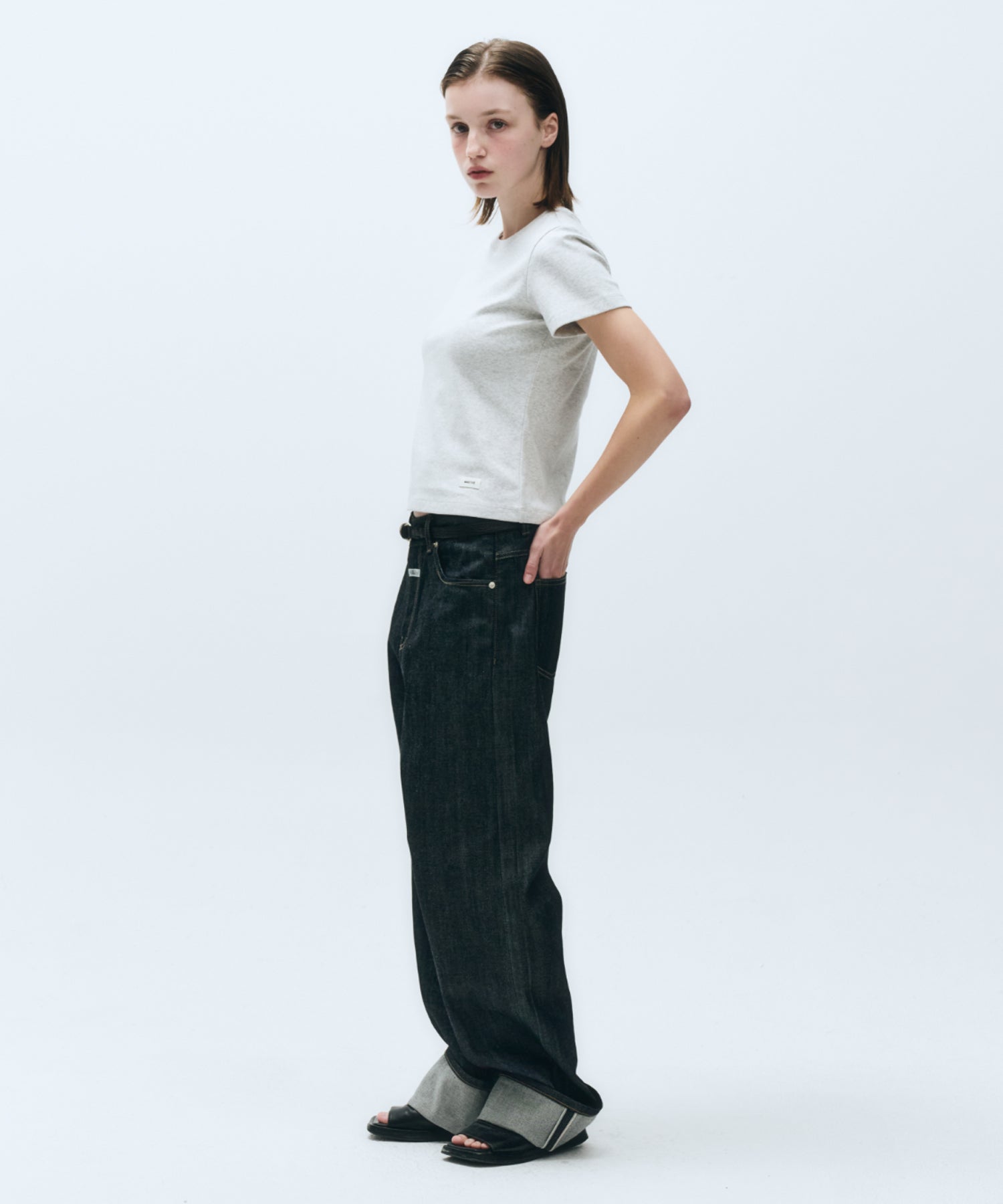 Marithe & Francois Girbaud - Basic Tee (Light Heather Gray) product image 3 | TRAB K-Fashion Australia